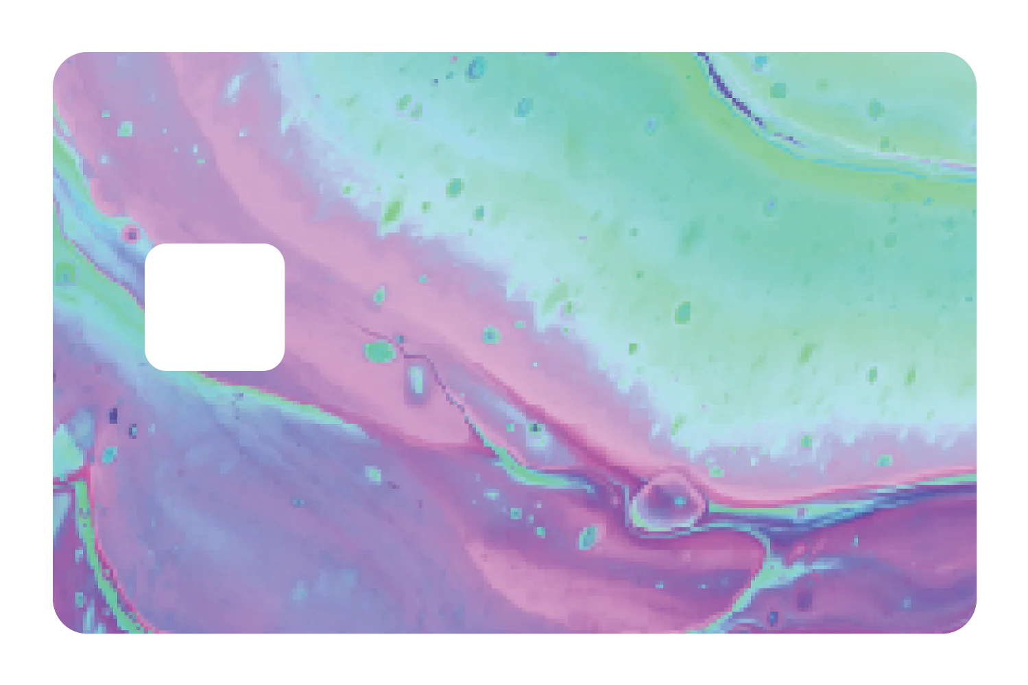 Abstract Paint Teal and Purple - Image 3
