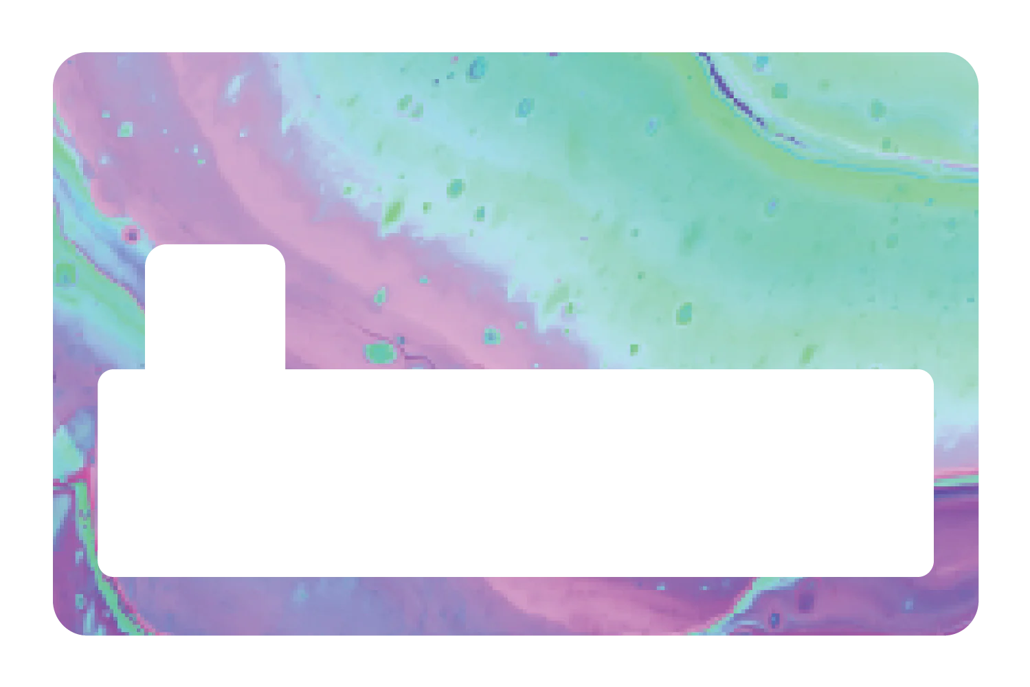 Abstract Paint Teal and Purple - Image 4