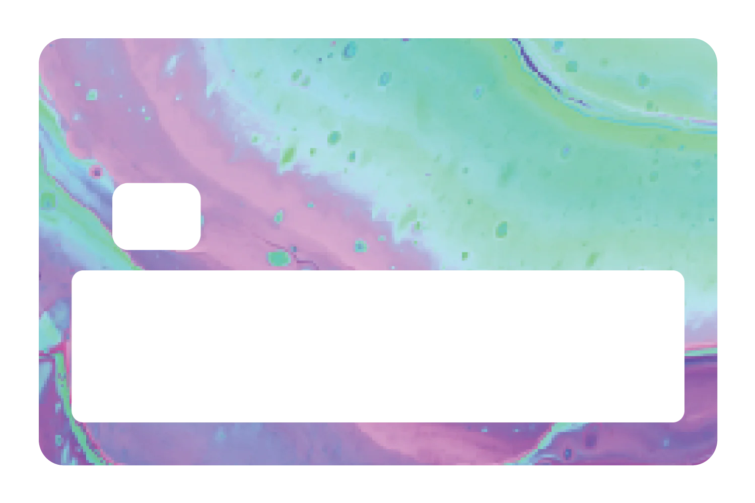Abstract Paint Teal and Purple - Image 5