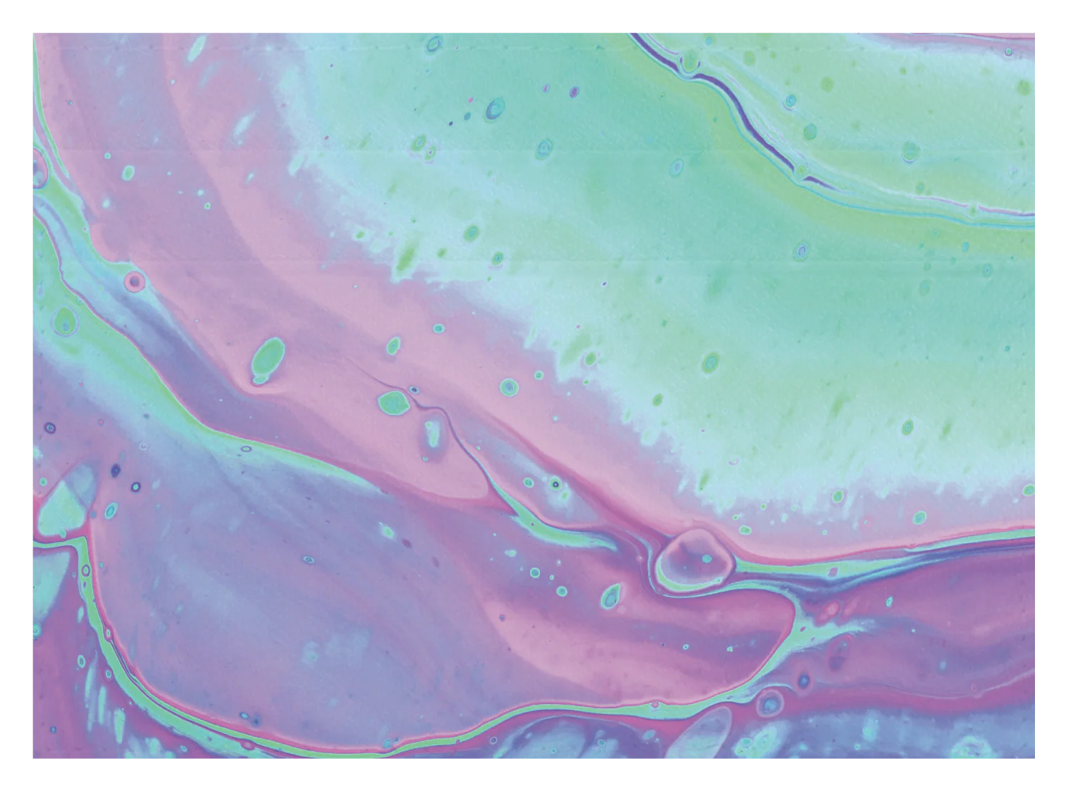 Abstract Paint Teal and Purple - Image 5