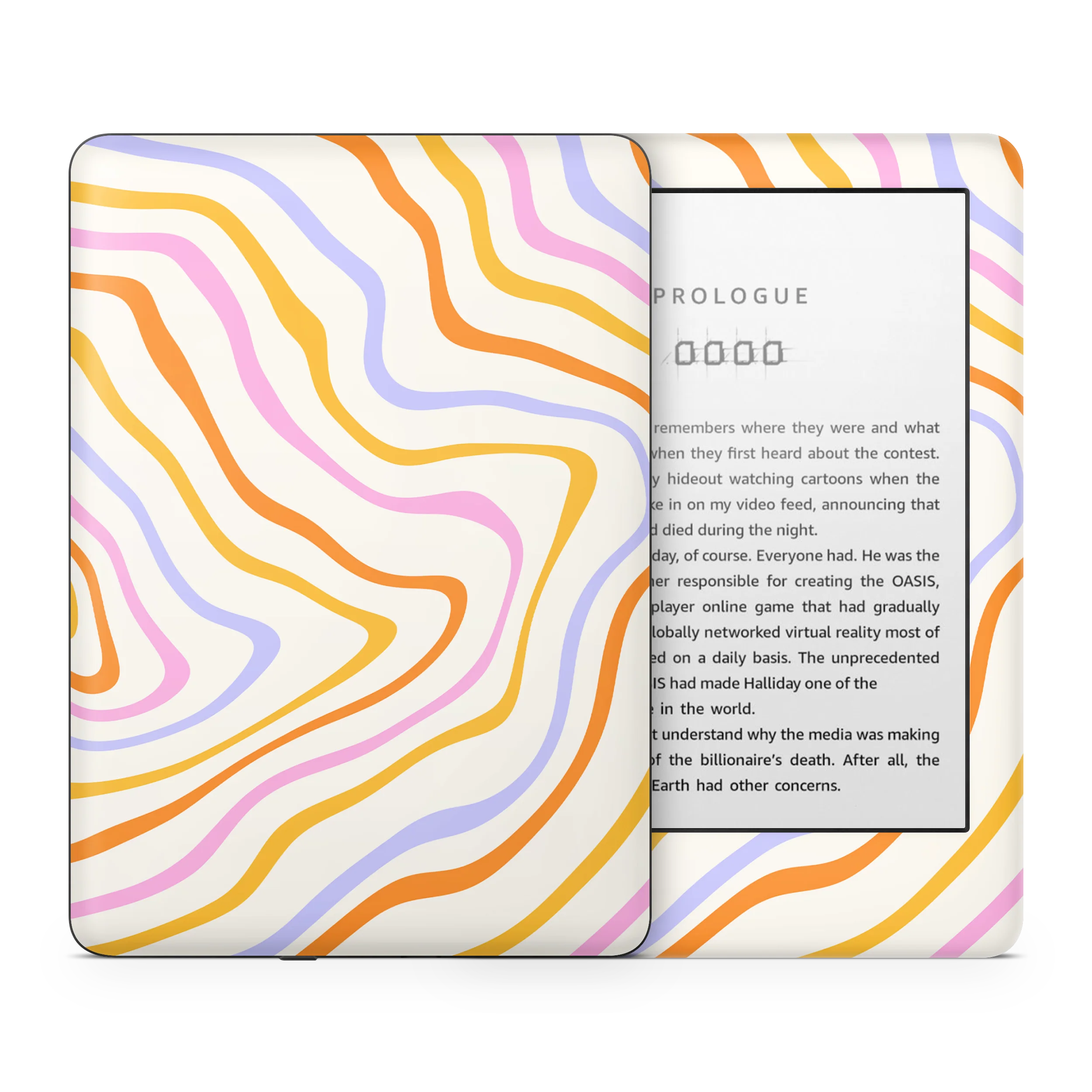 Abstract Rainbow Kindle Skin - Image 2
