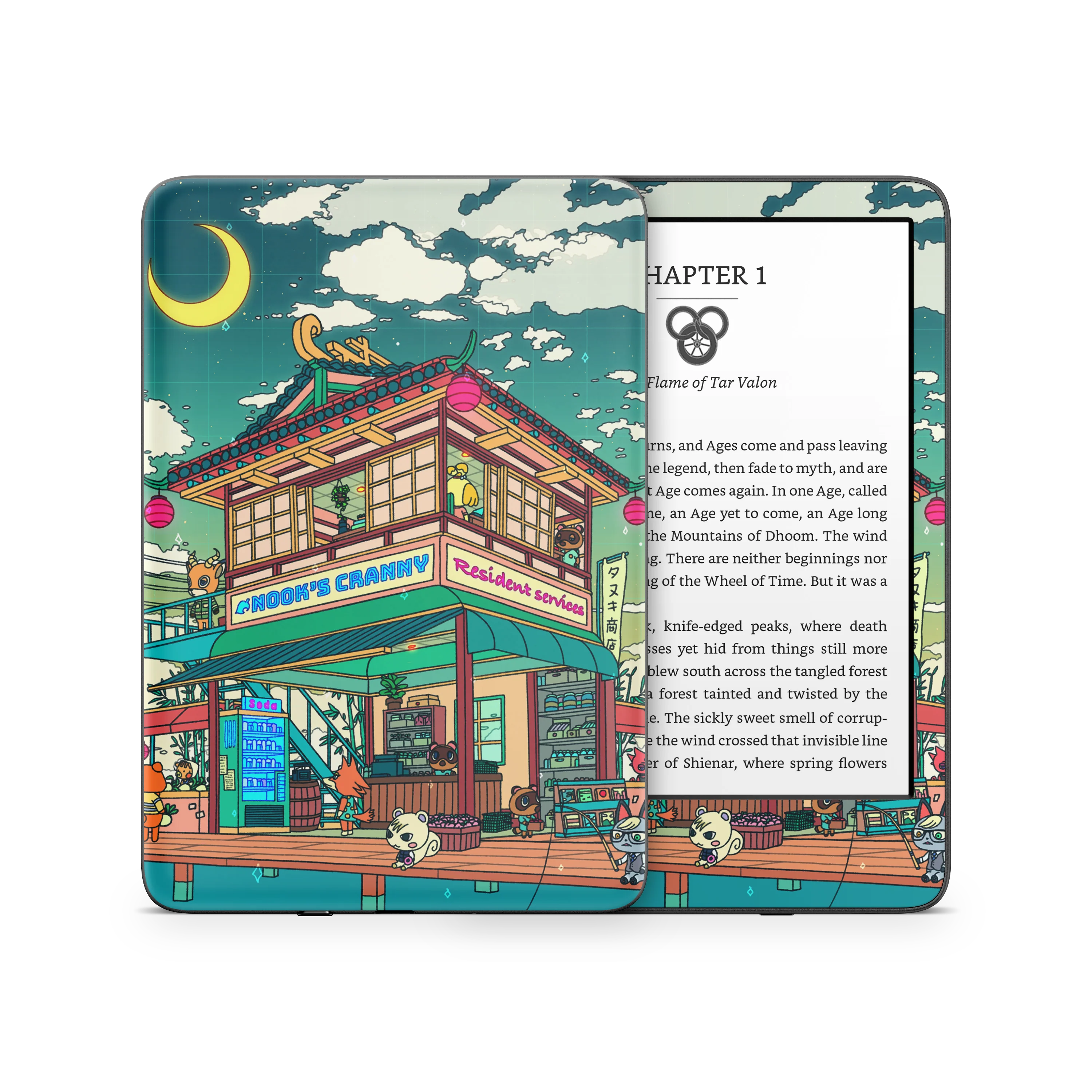 Animal Crossing Kindle Skin