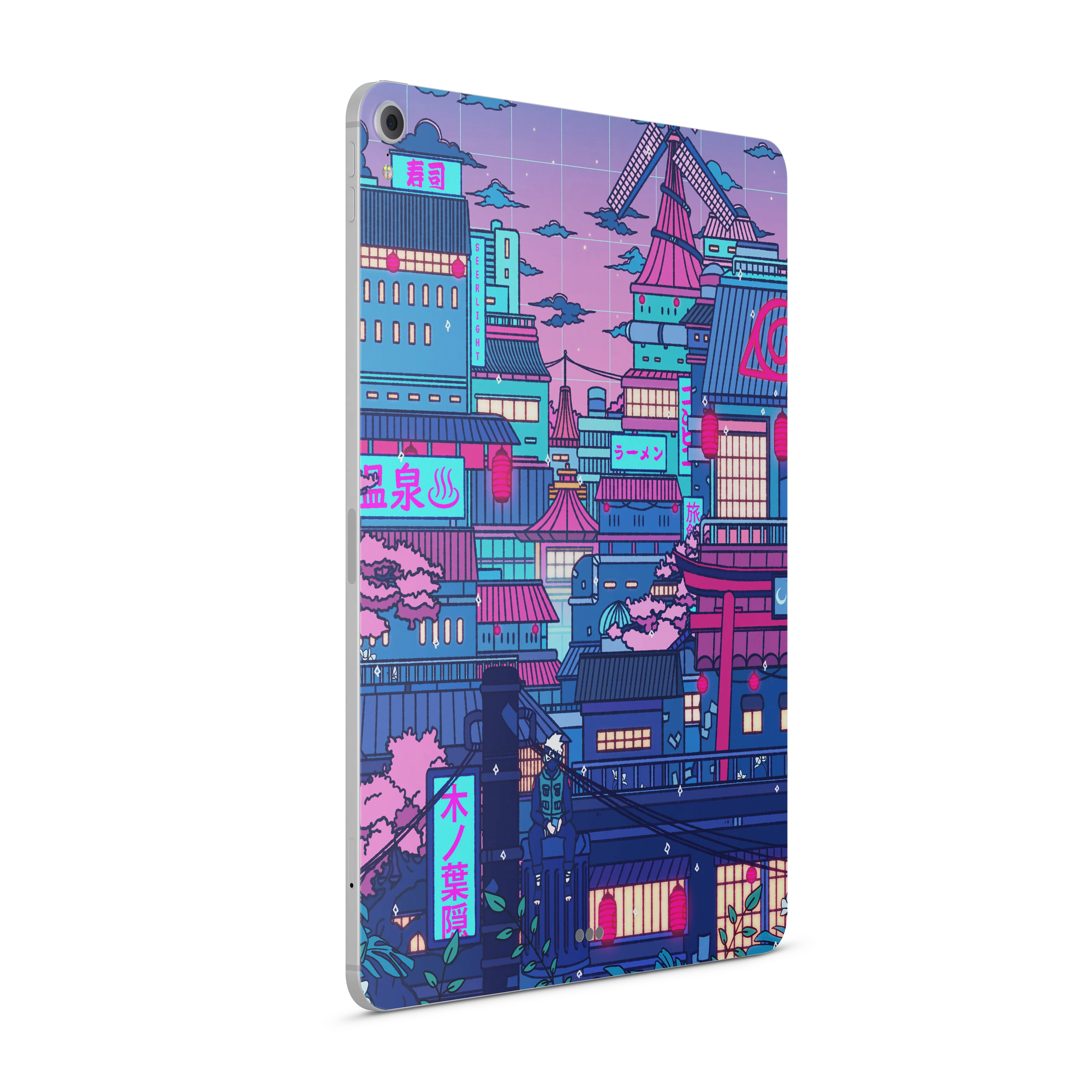 Apple iPad Cyberpunk Village Skin - Image 7