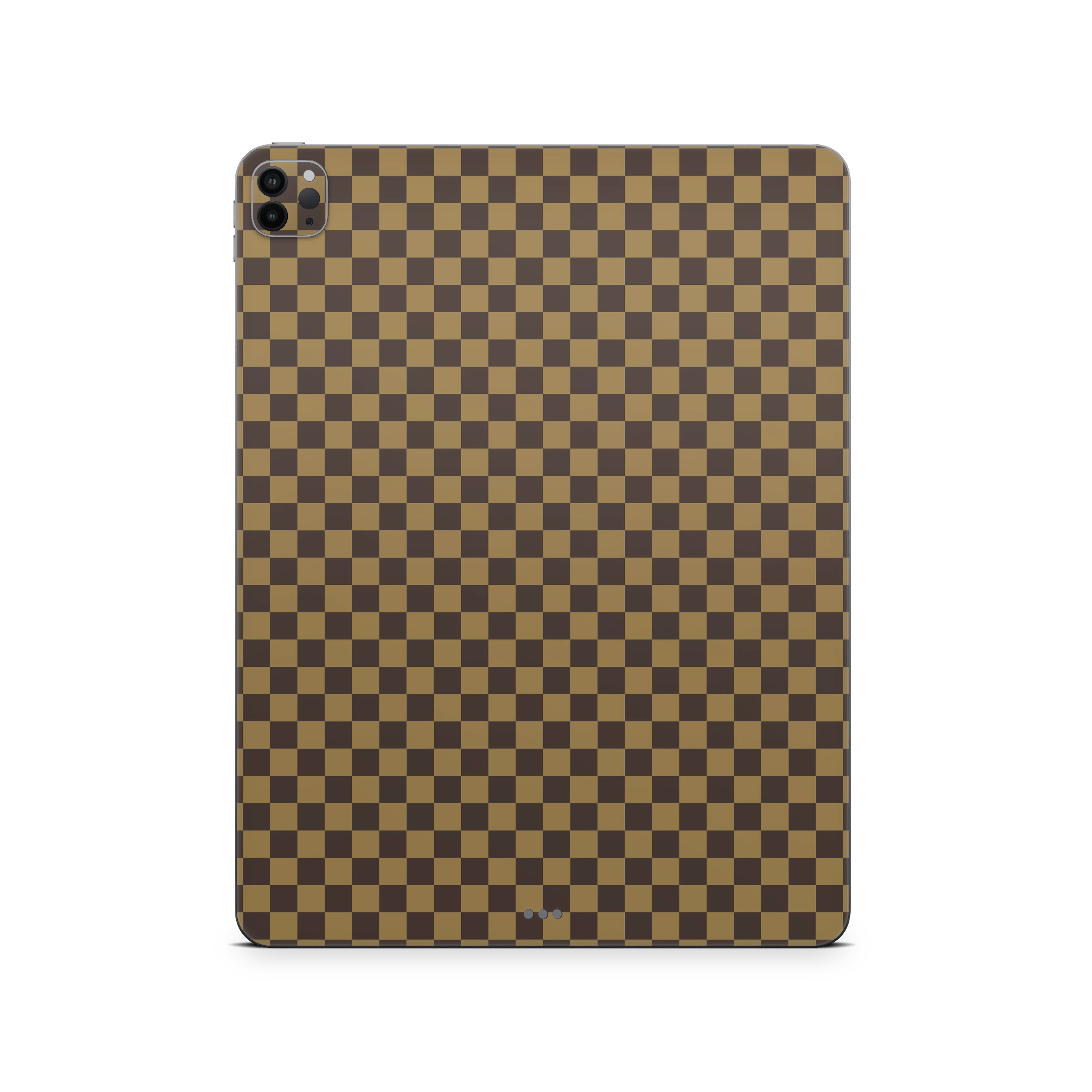 Apple iPad Skin Checkers brown