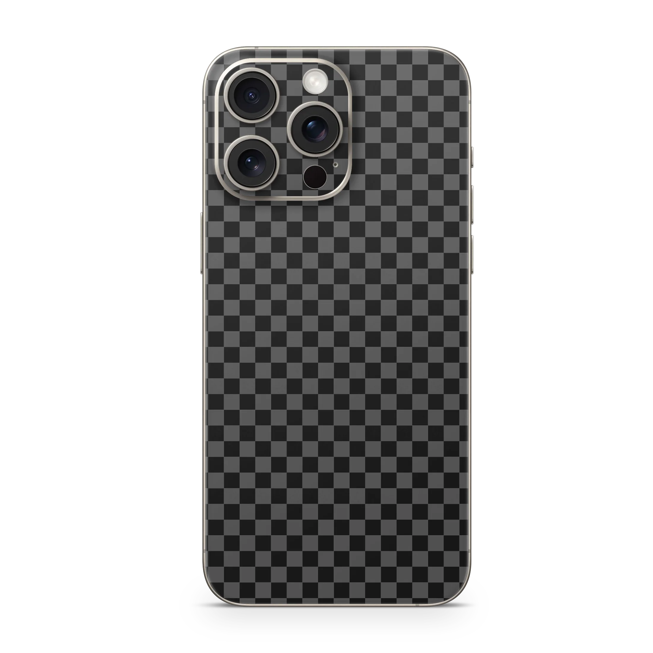 Apple iPhone Checkers black Skin - Image 3