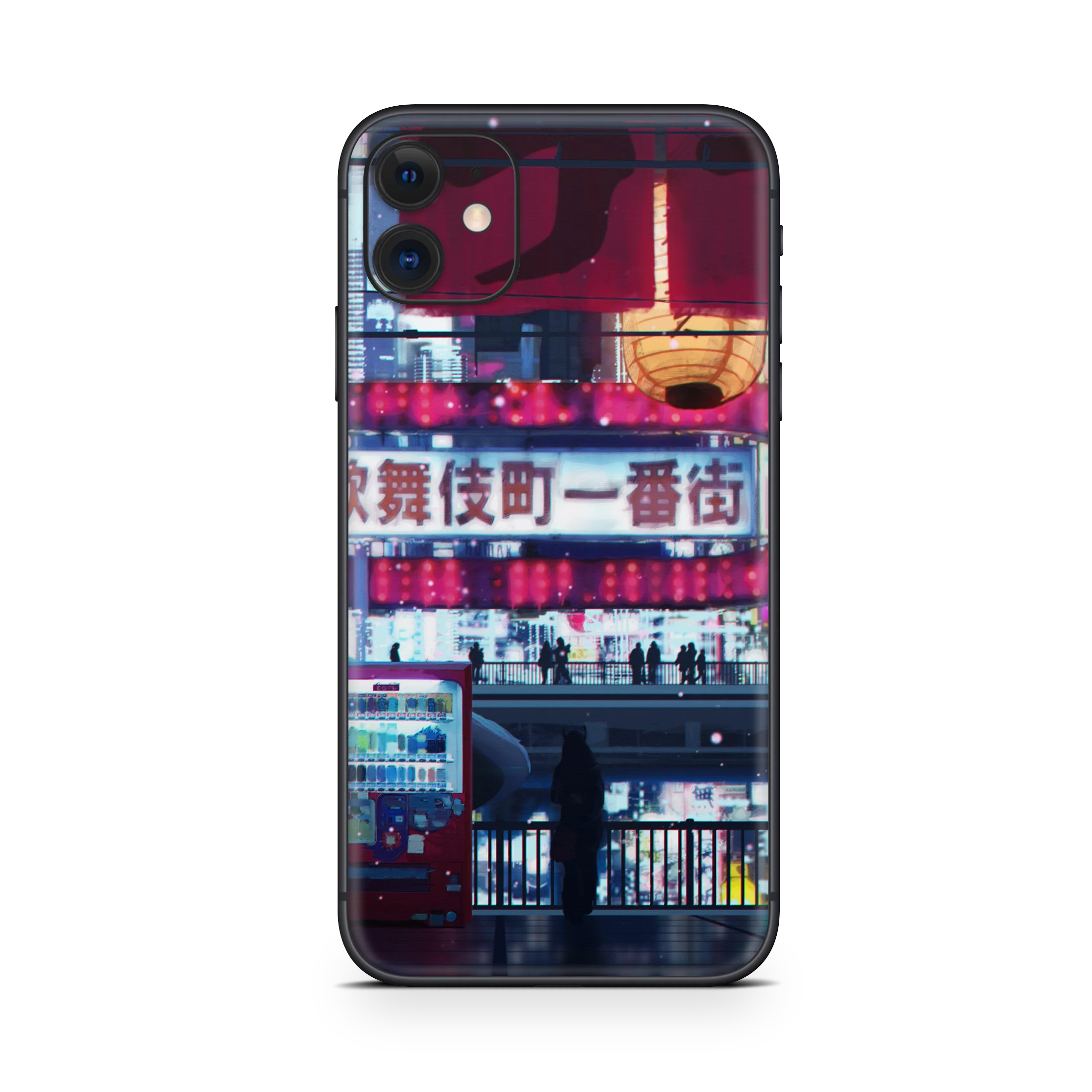Apple iPhone Cyberpunk Streets Skin - Image 19