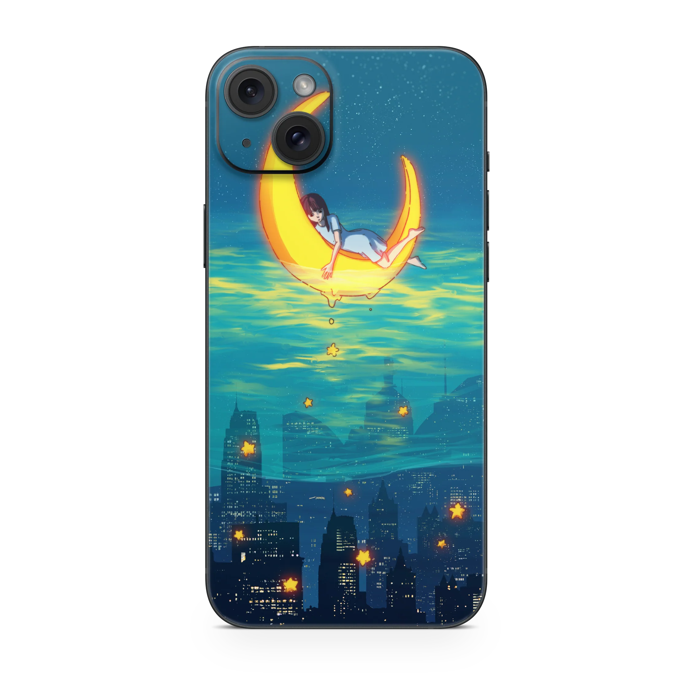 Apple iPhone Girl on the Moon Skin - Image 3