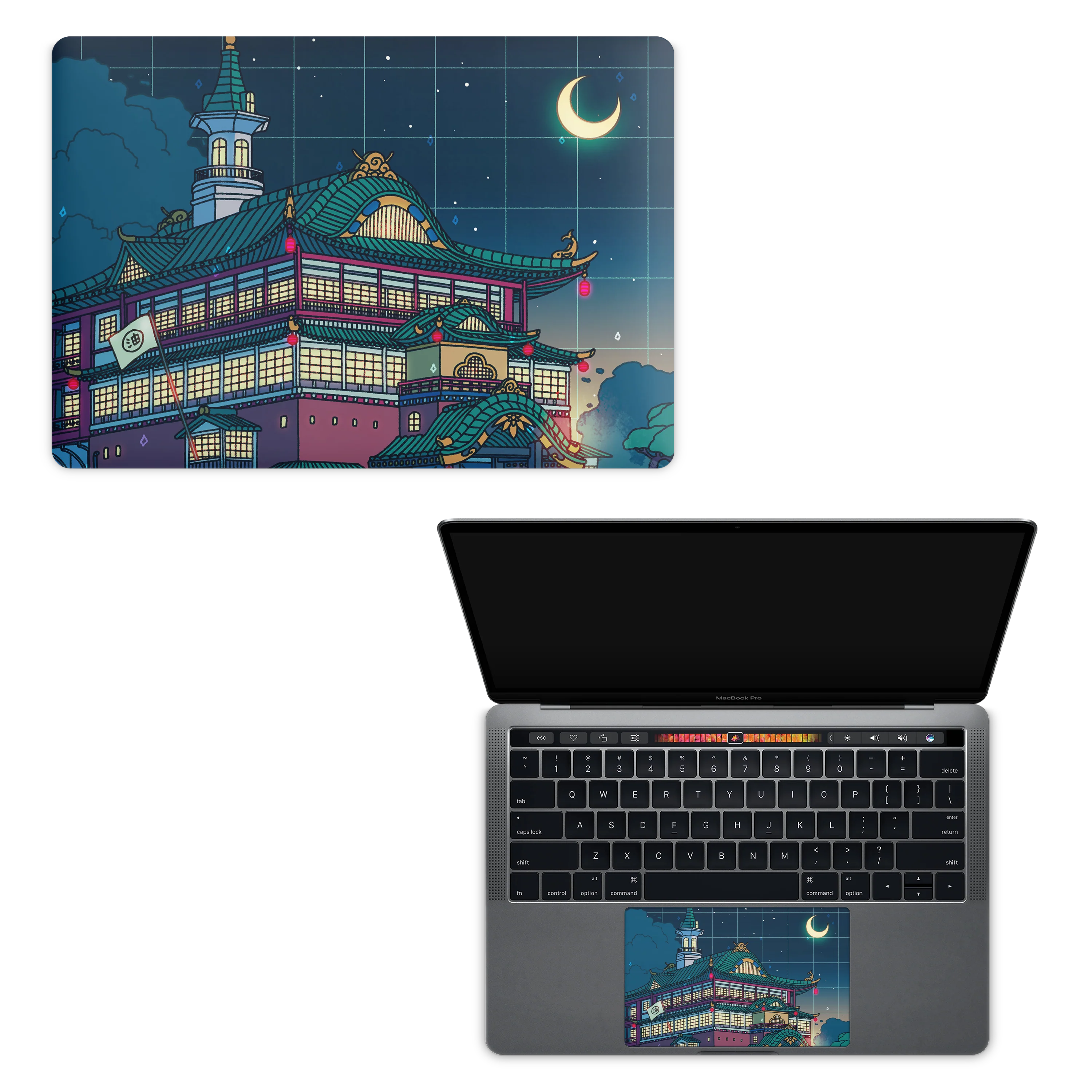 Apple MacBook Bathhouse Night Skin - Image 5