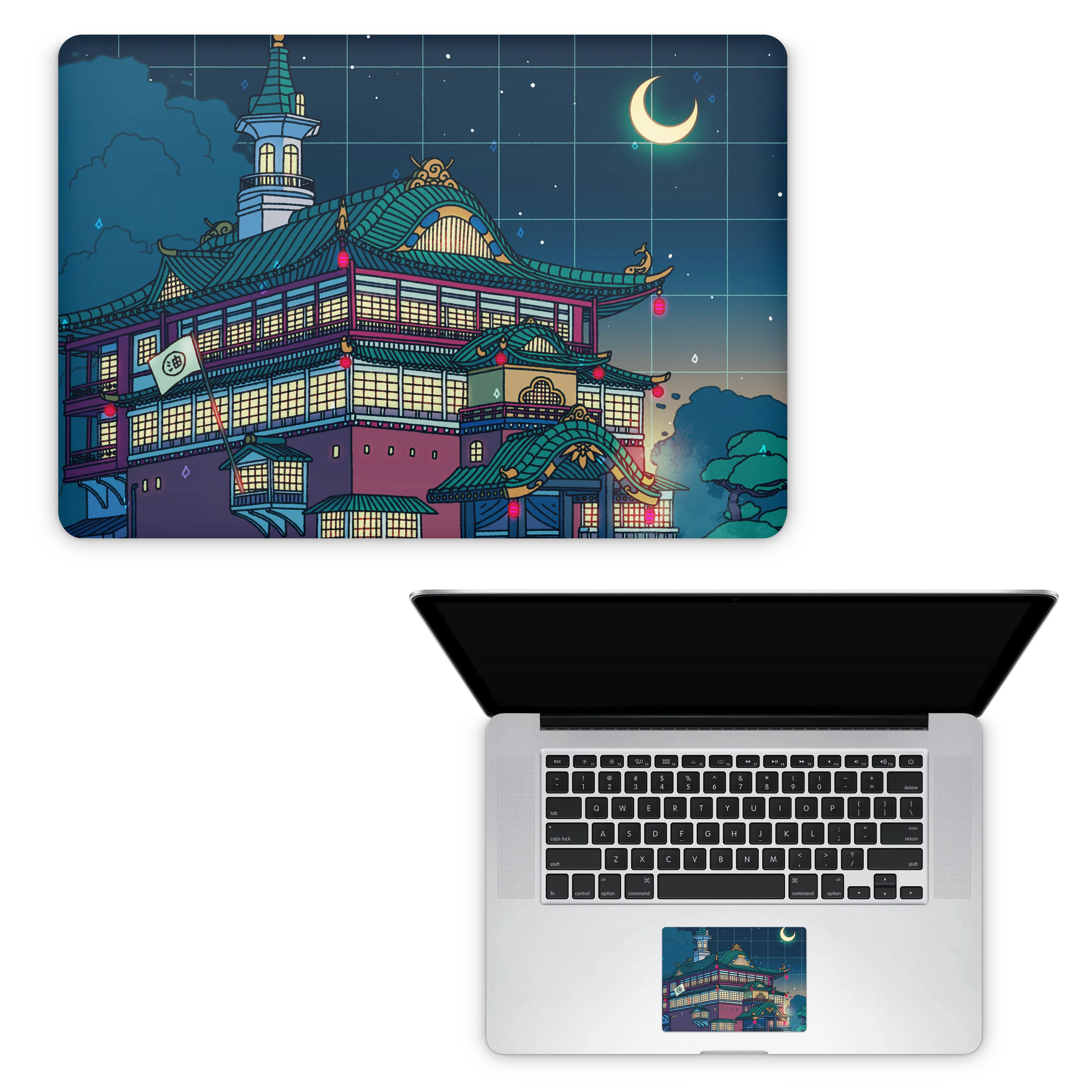 Apple MacBook Bathhouse Night Skin - Image 9