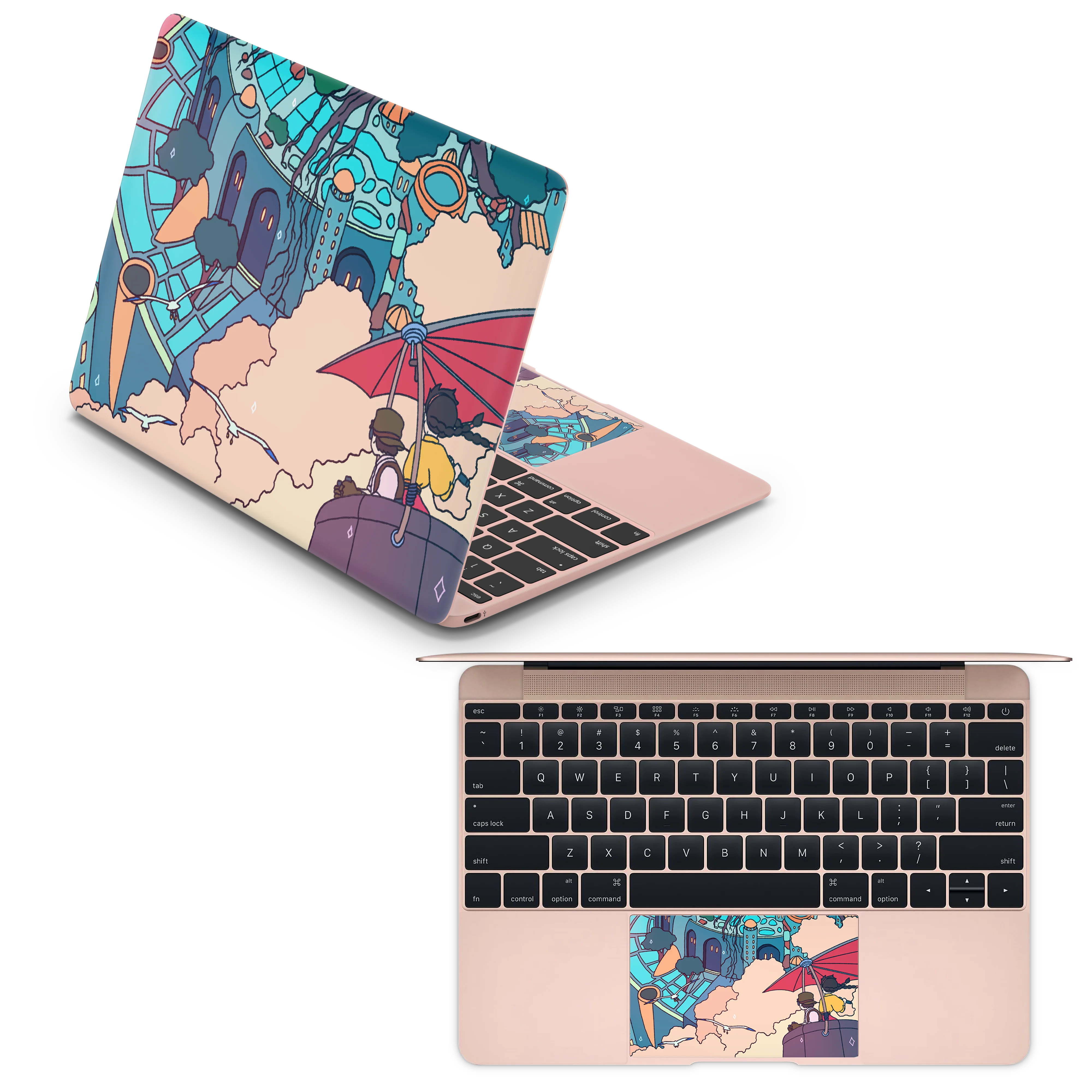 Apple MacBook Castle in the Sky Skin
