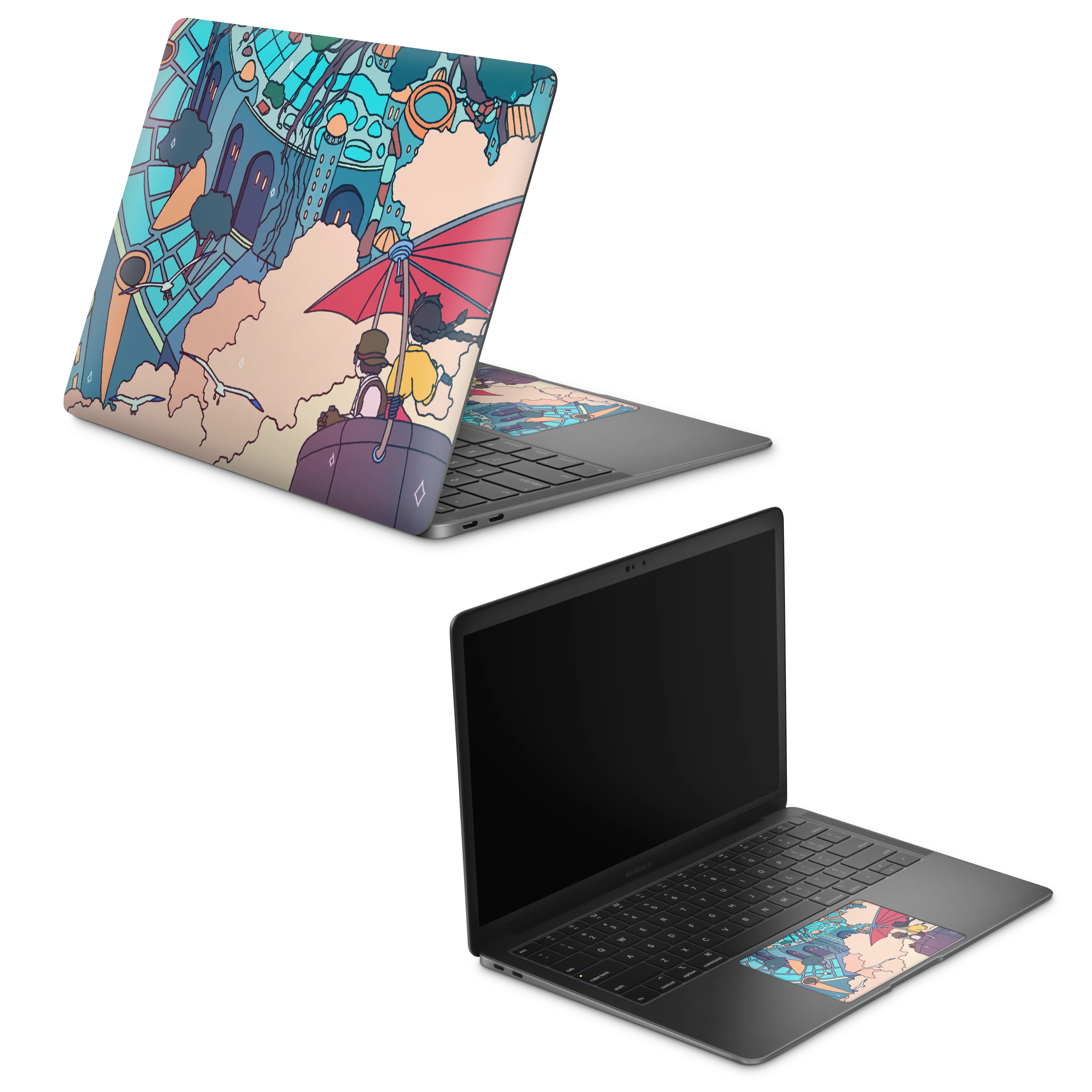 Apple MacBook Castle in the Sky Skin - Image 2