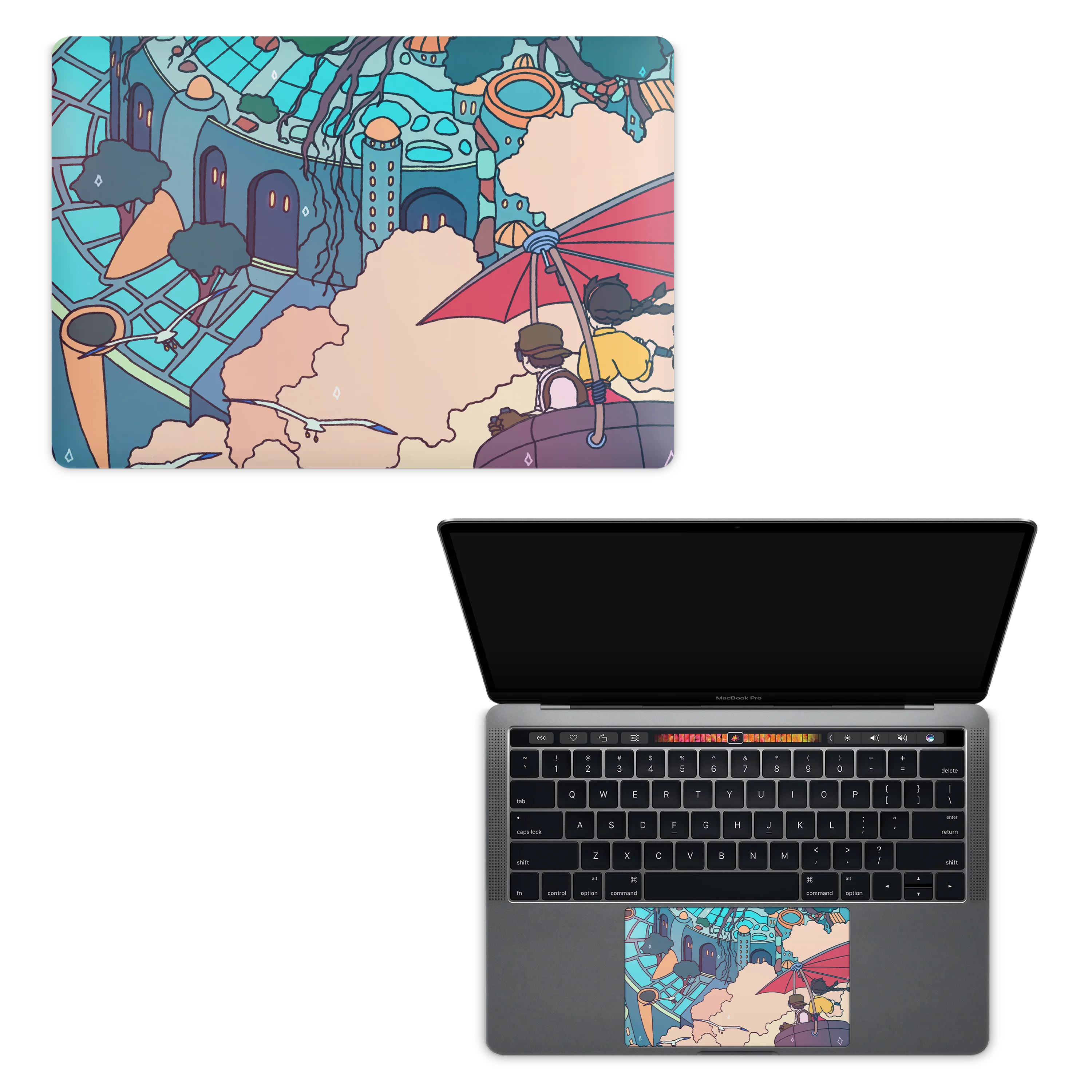 Apple MacBook Castle in the Sky Skin - Image 5