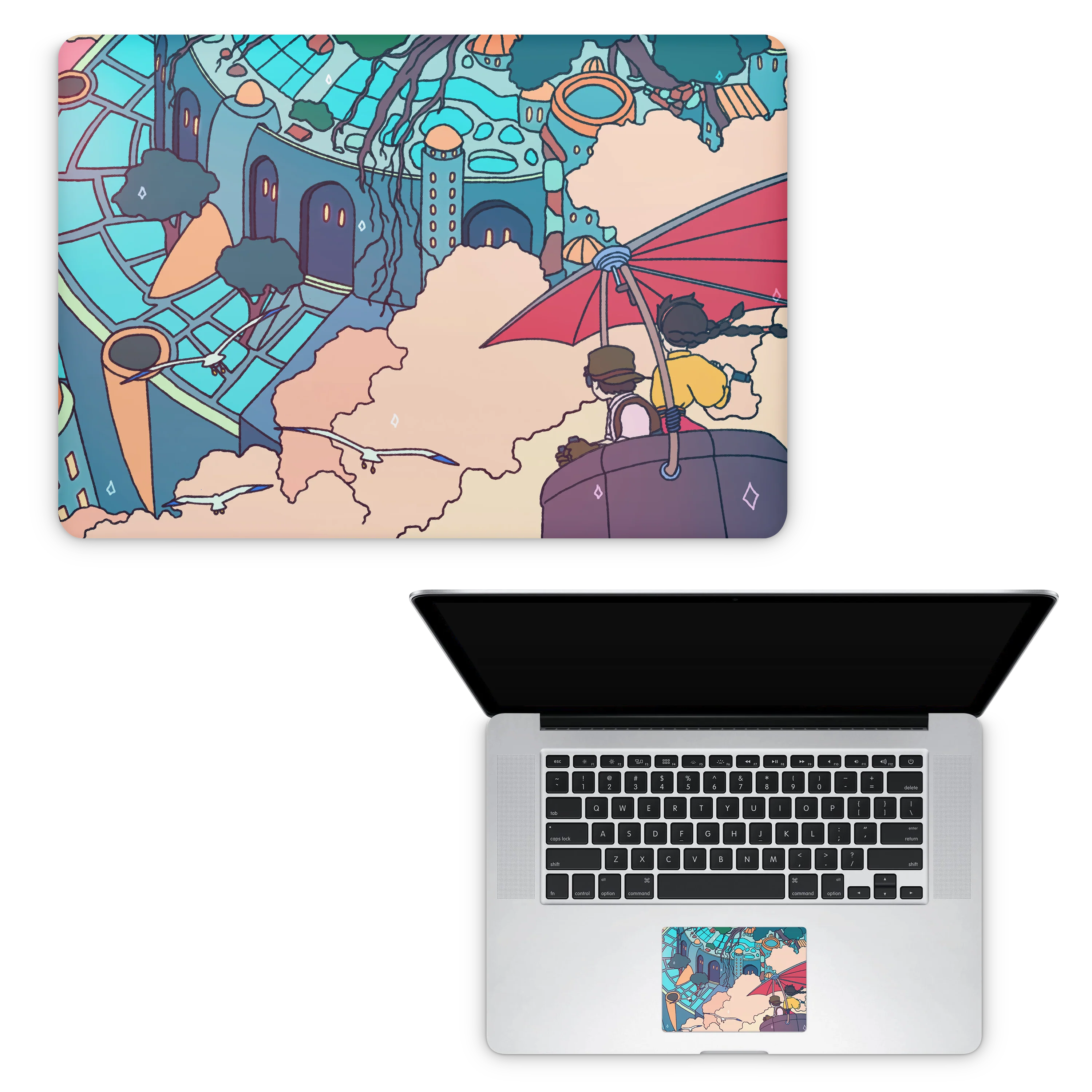 Apple MacBook Castle in the Sky Skin - Image 9
