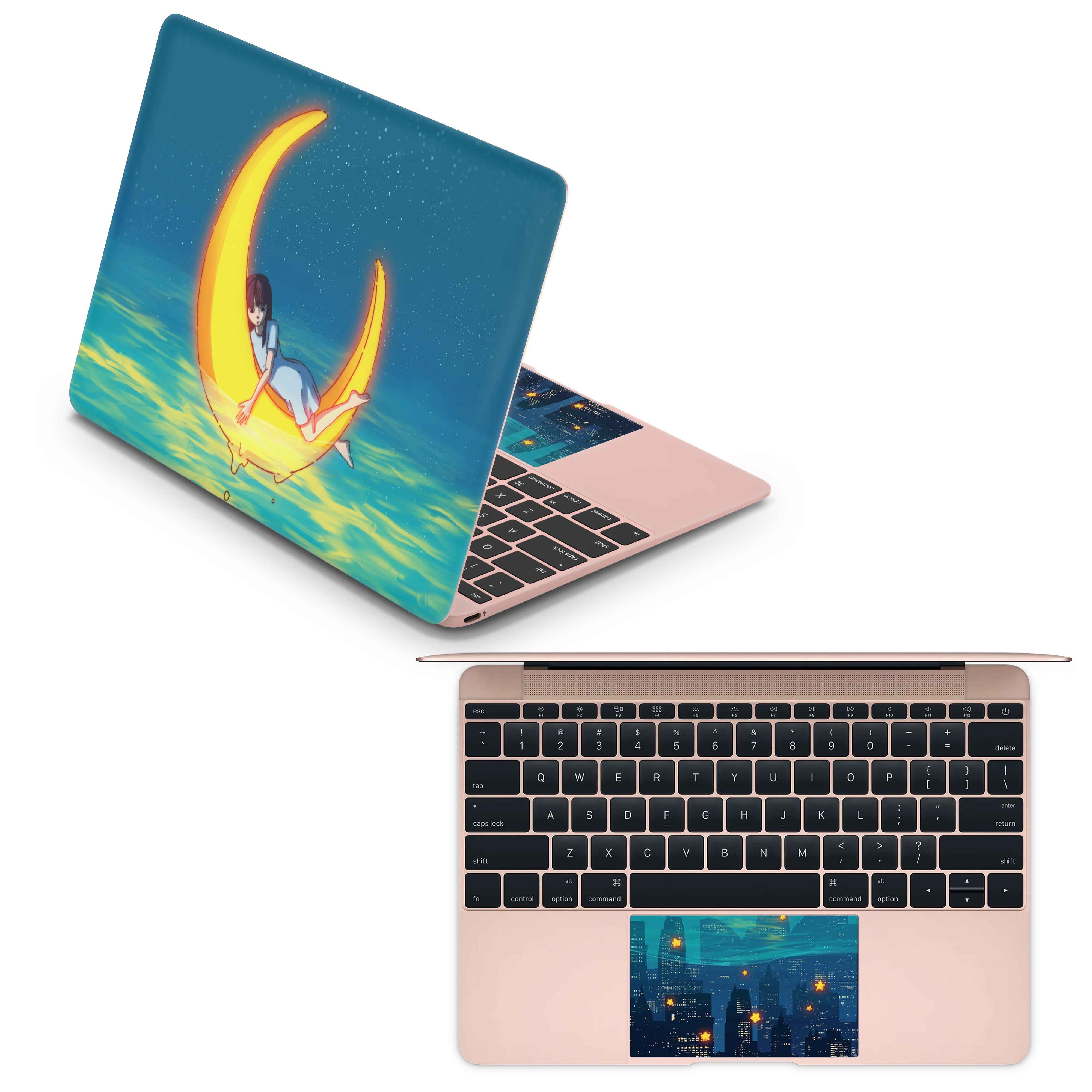 Apple MacBook Girl on the Moon Skin