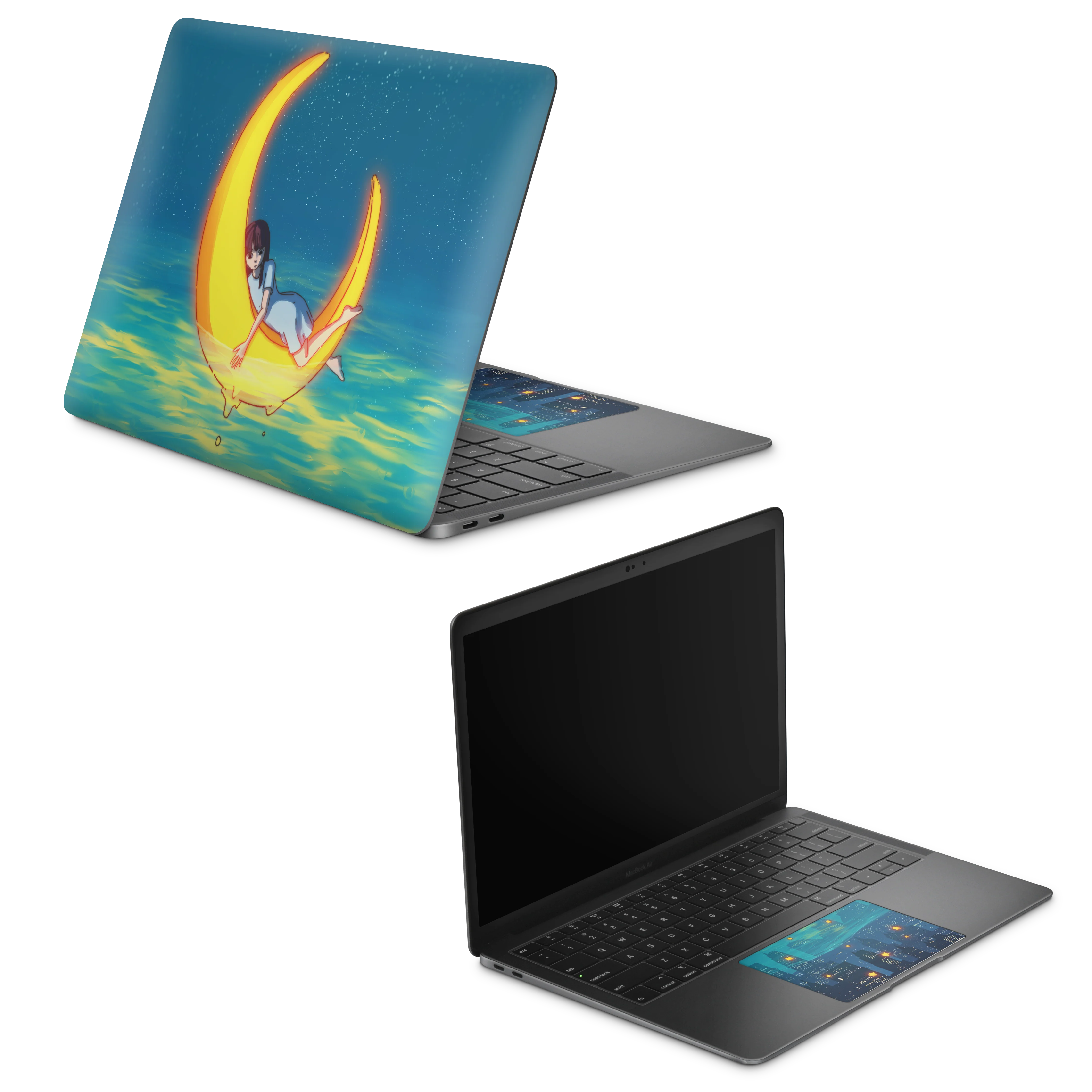 Apple MacBook Girl on the Moon Skin - Image 2