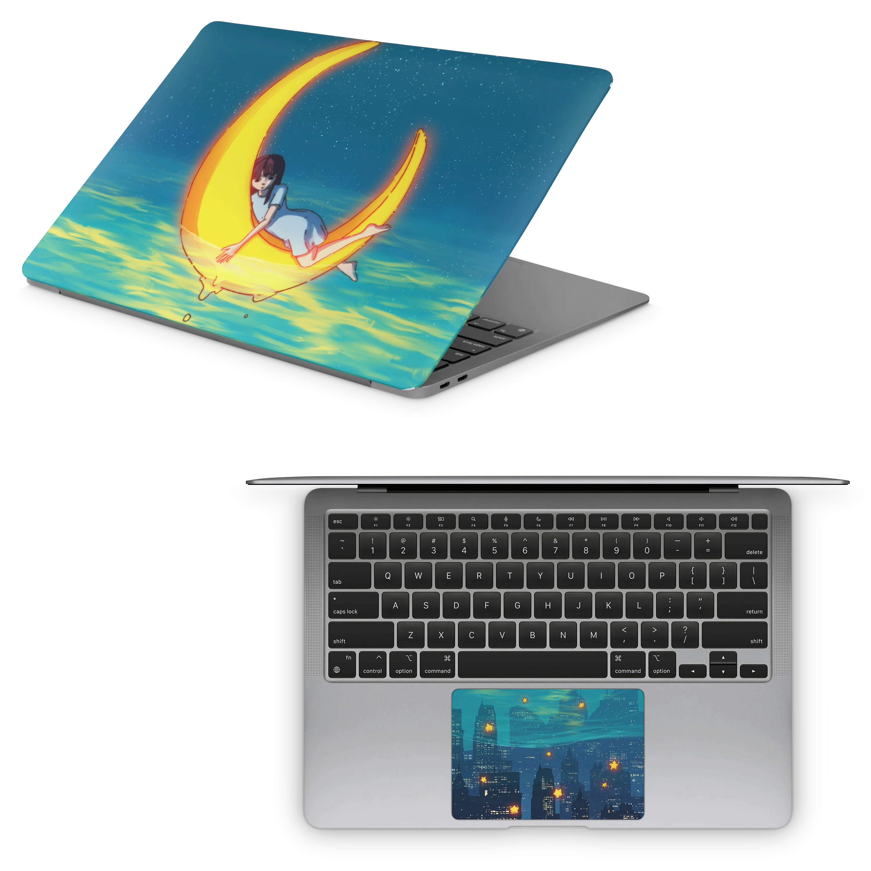 Apple MacBook Girl on the Moon Skin - Image 3