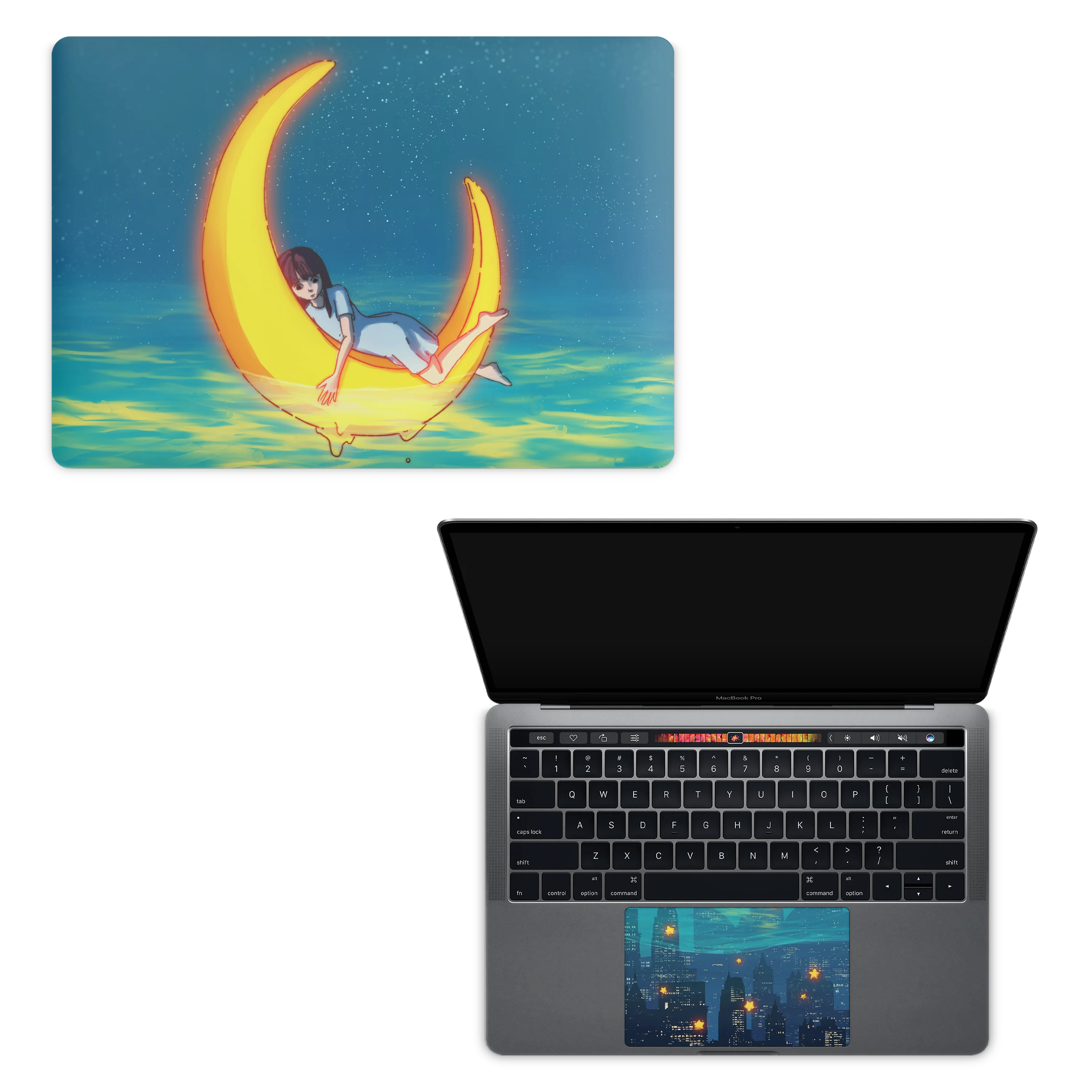 Apple MacBook Girl on the Moon Skin - Image 5