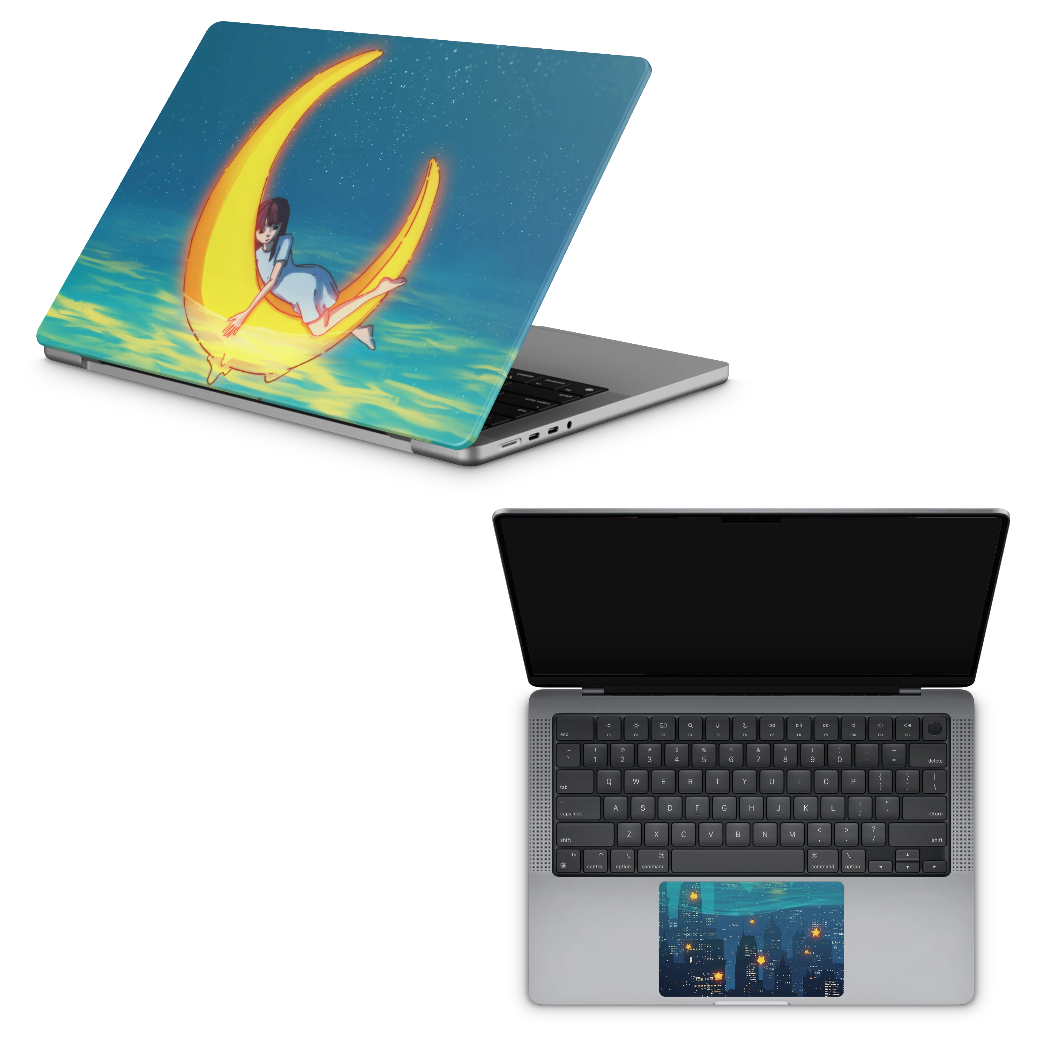 Apple MacBook Girl on the Moon Skin - Image 7