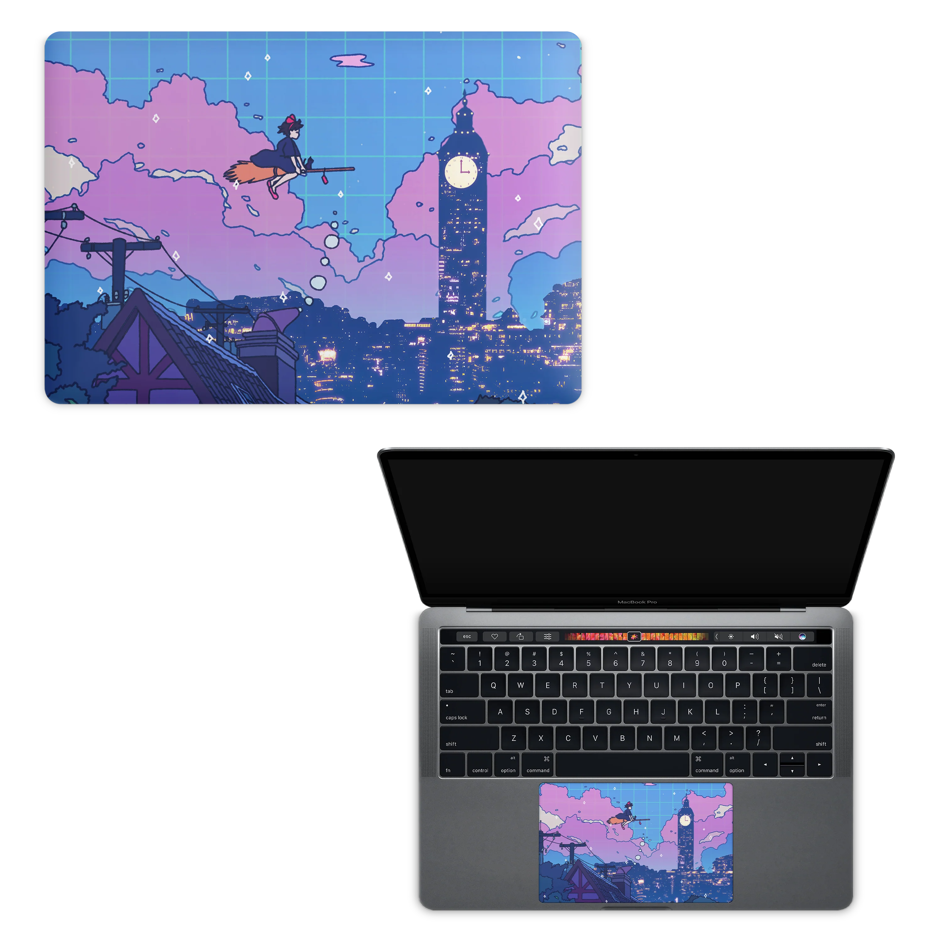 Apple MacBook Night Flight Skin - Image 5