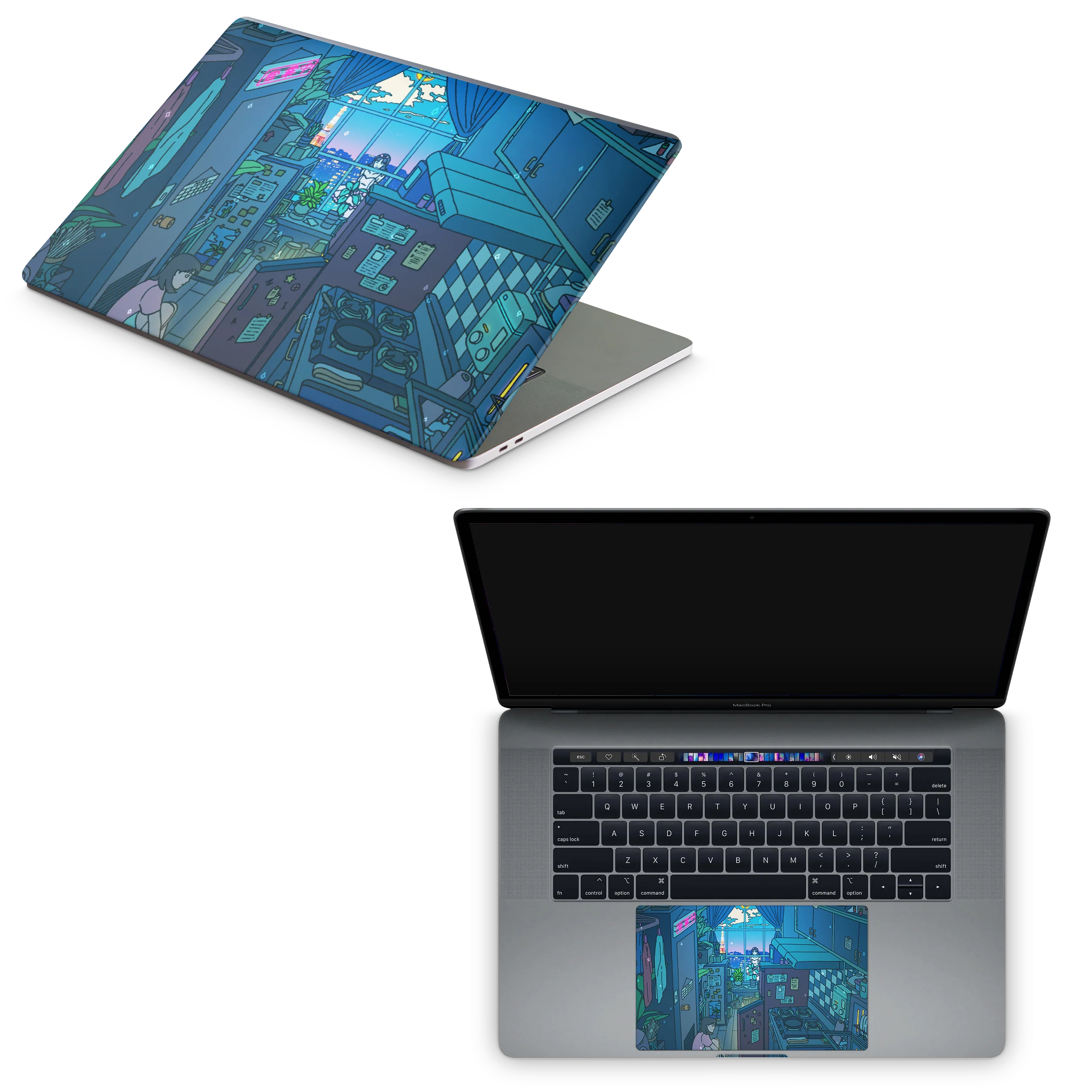 Apple MacBook Perfect Blue  Skin - Image 8