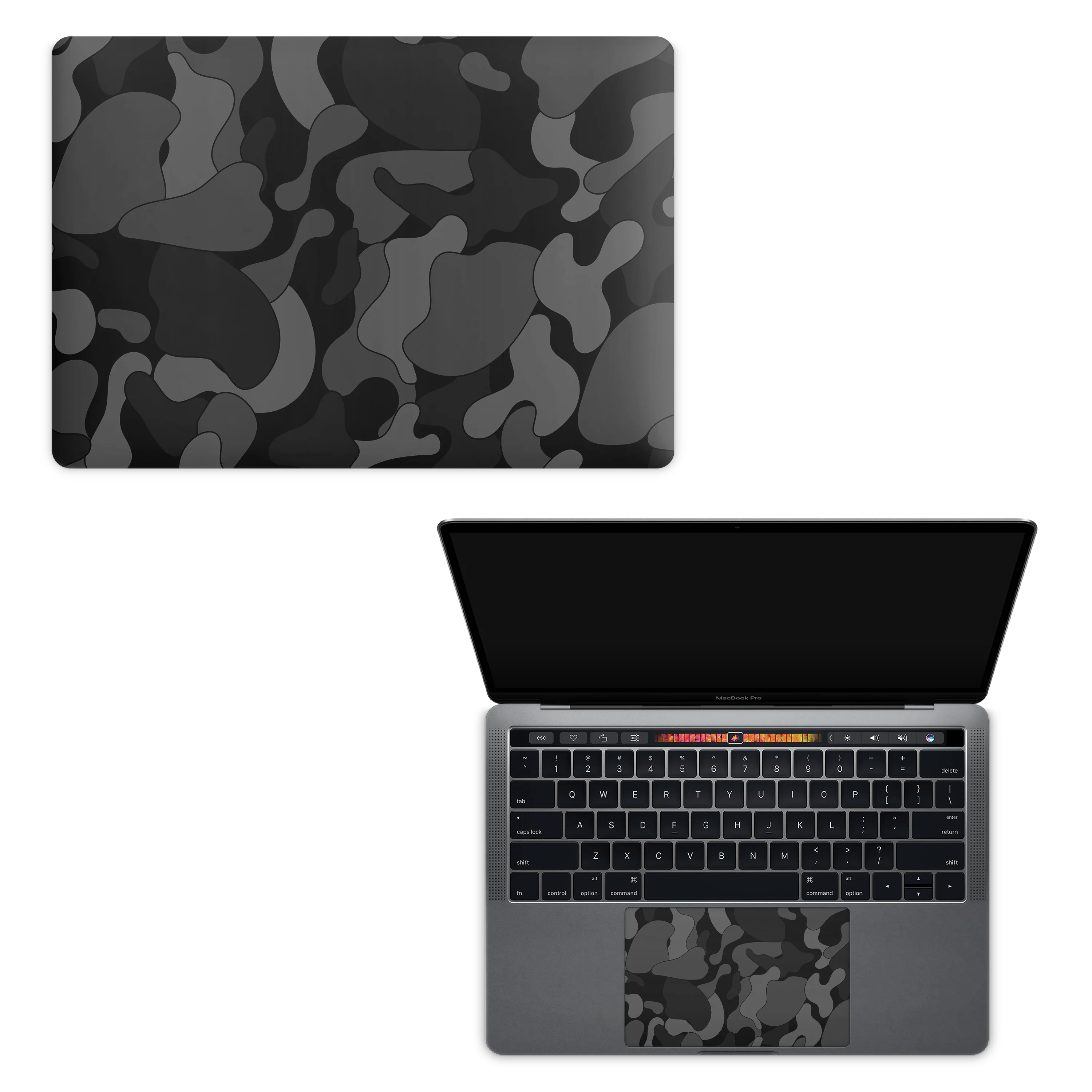 Apple MacBook Skin Ape Black Camo - Image 6