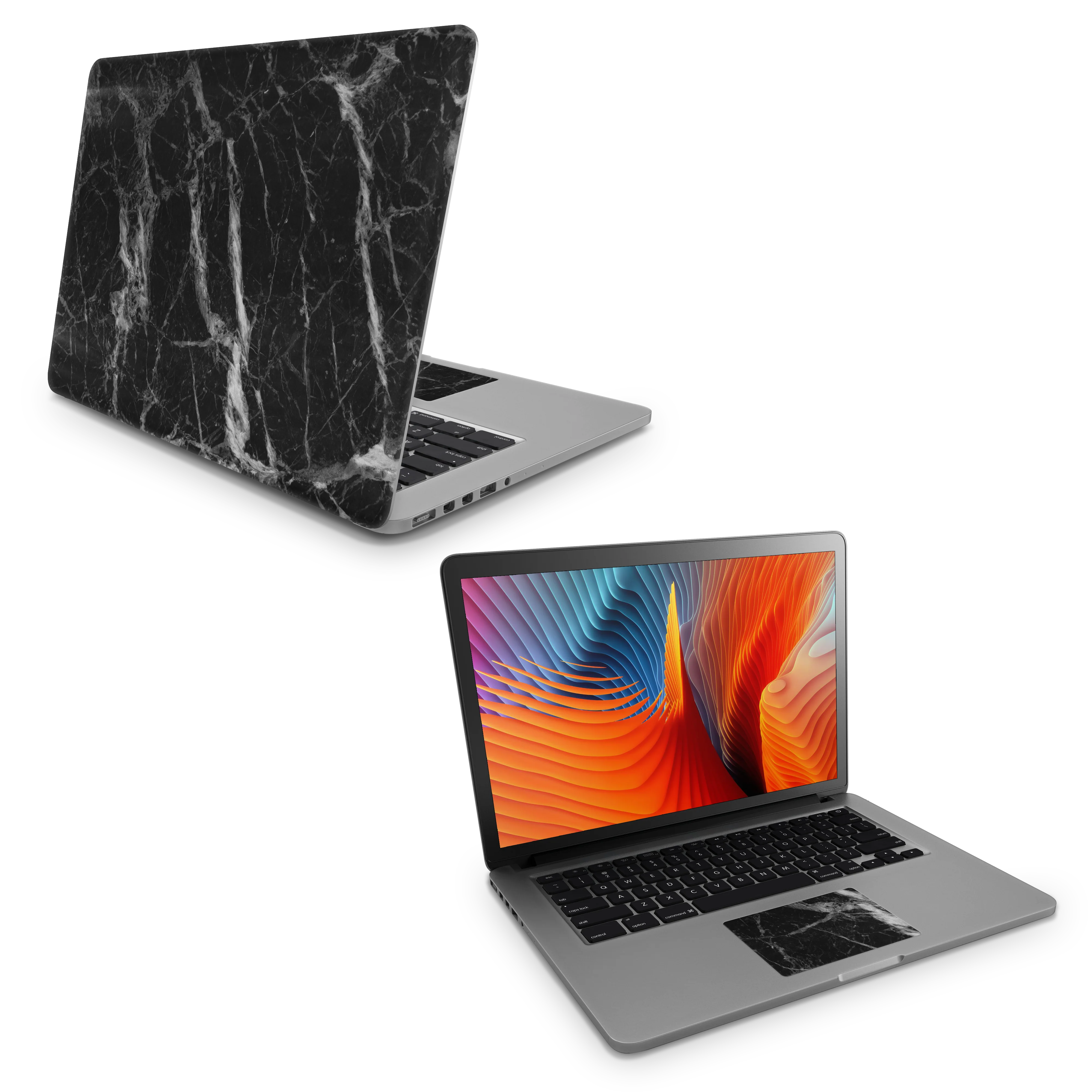 Apple MacBook Skin Black Marble - Image 7
