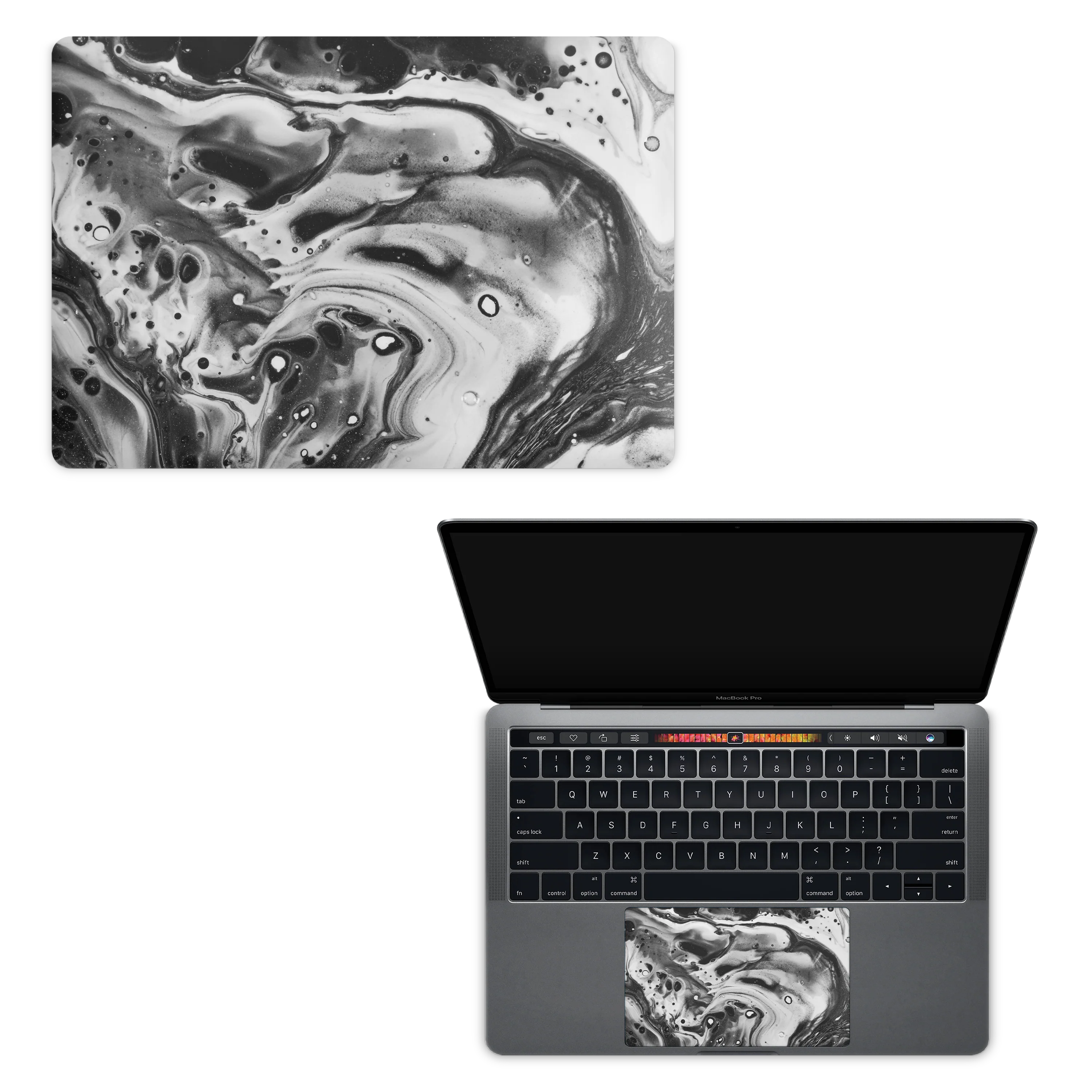Apple MacBook Skin Dark Drip - Image 6