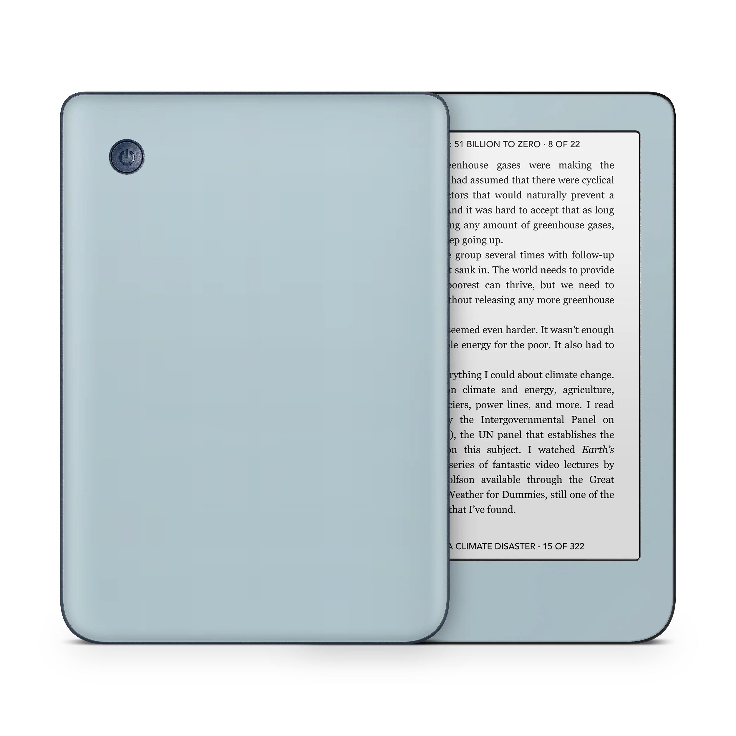 Baby Blue Kobo eReader Skin - Image 4