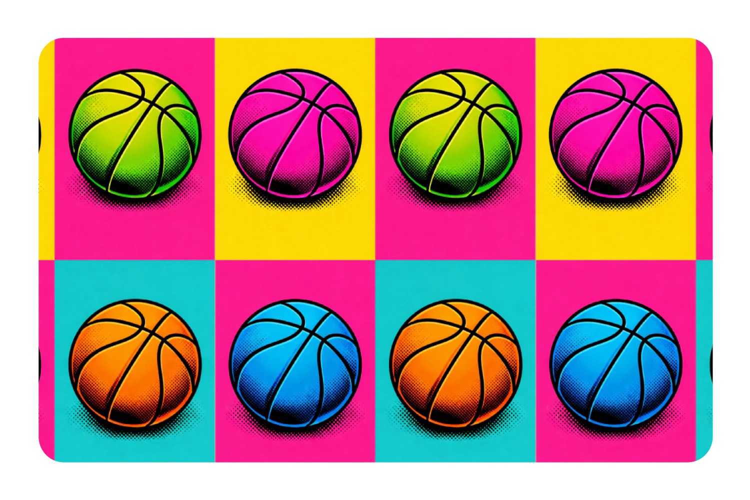 Basketball Pop Art