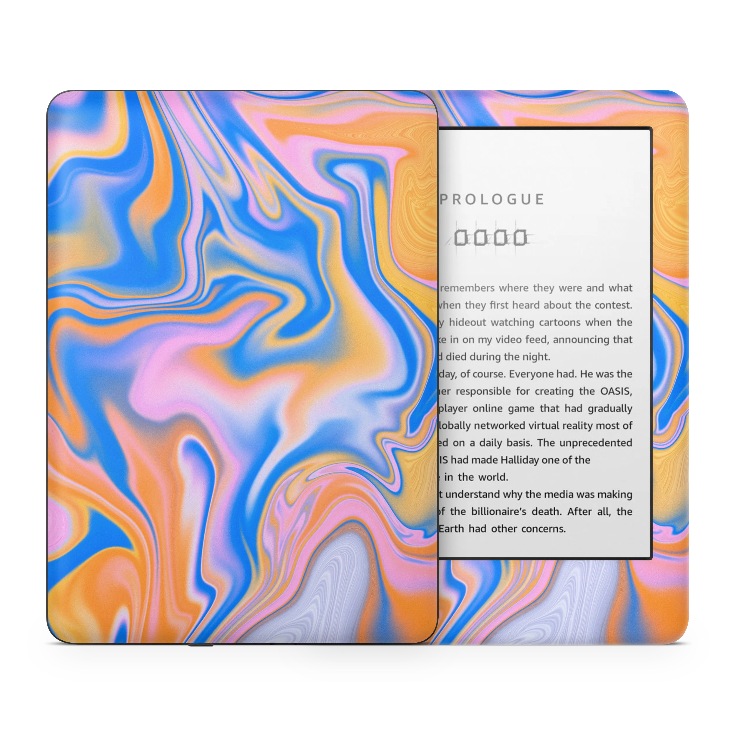 Blue Liquid Kindle Skin - Image 2