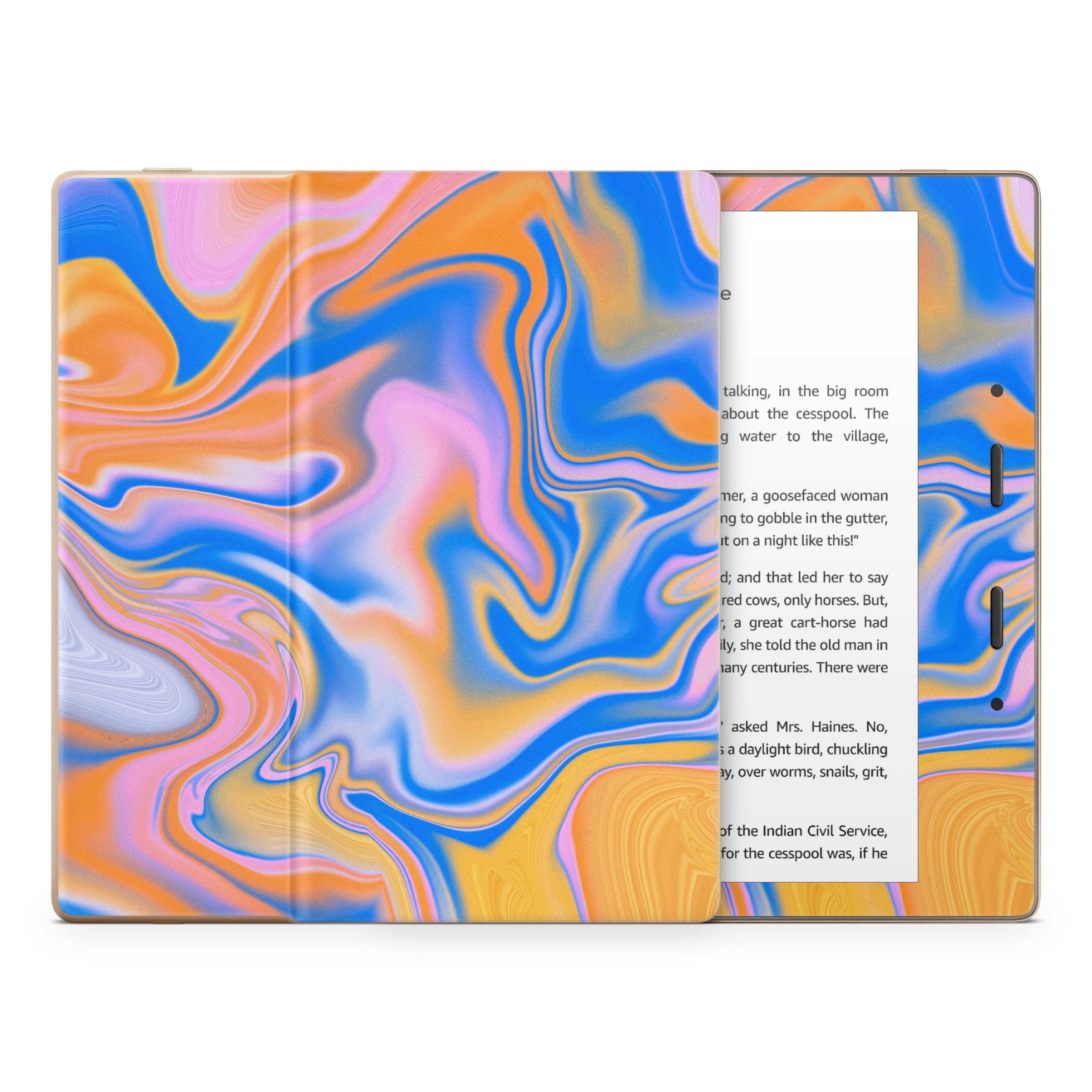 Blue Liquid Kindle Skin - Image 3