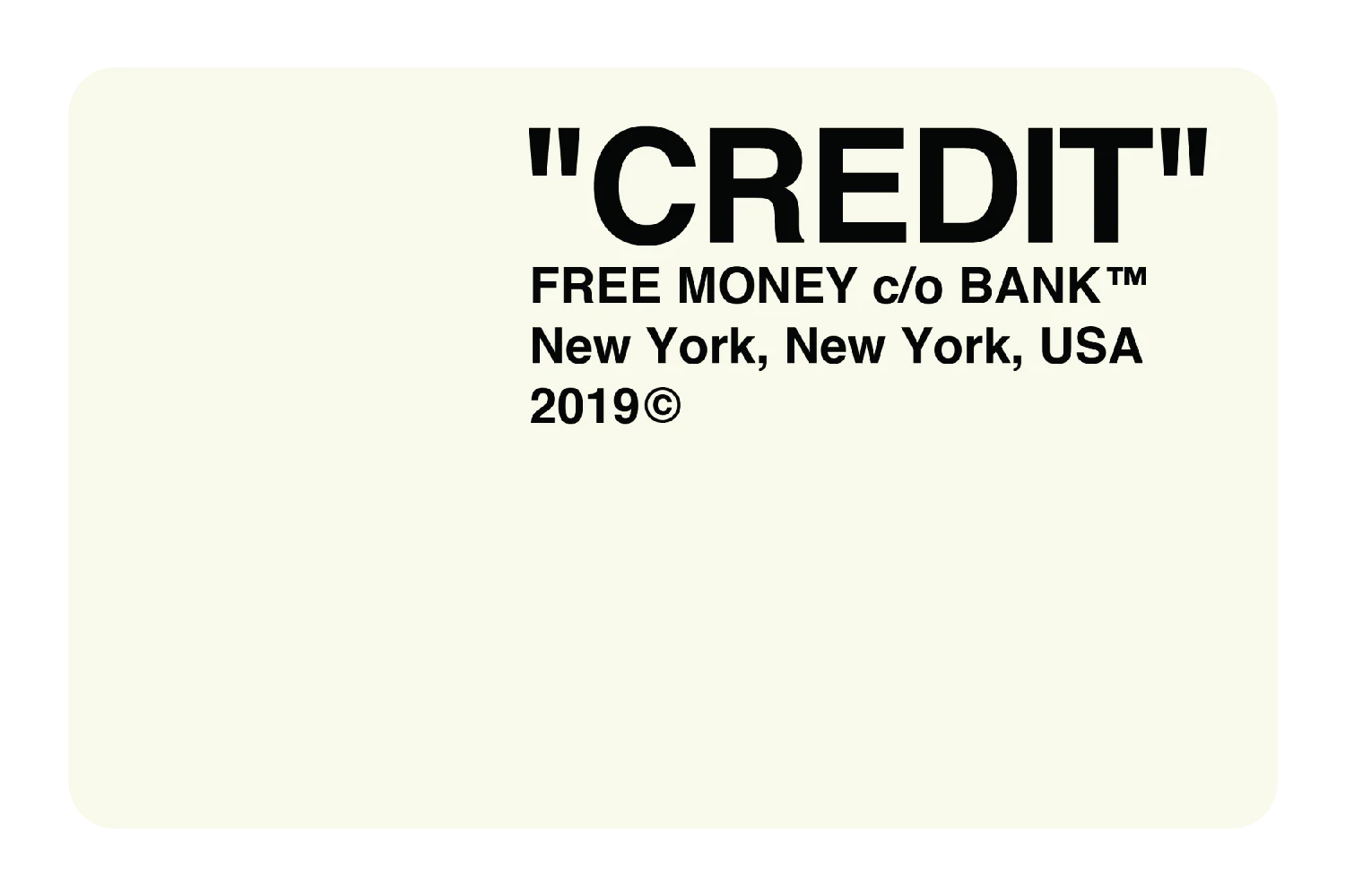 Credit