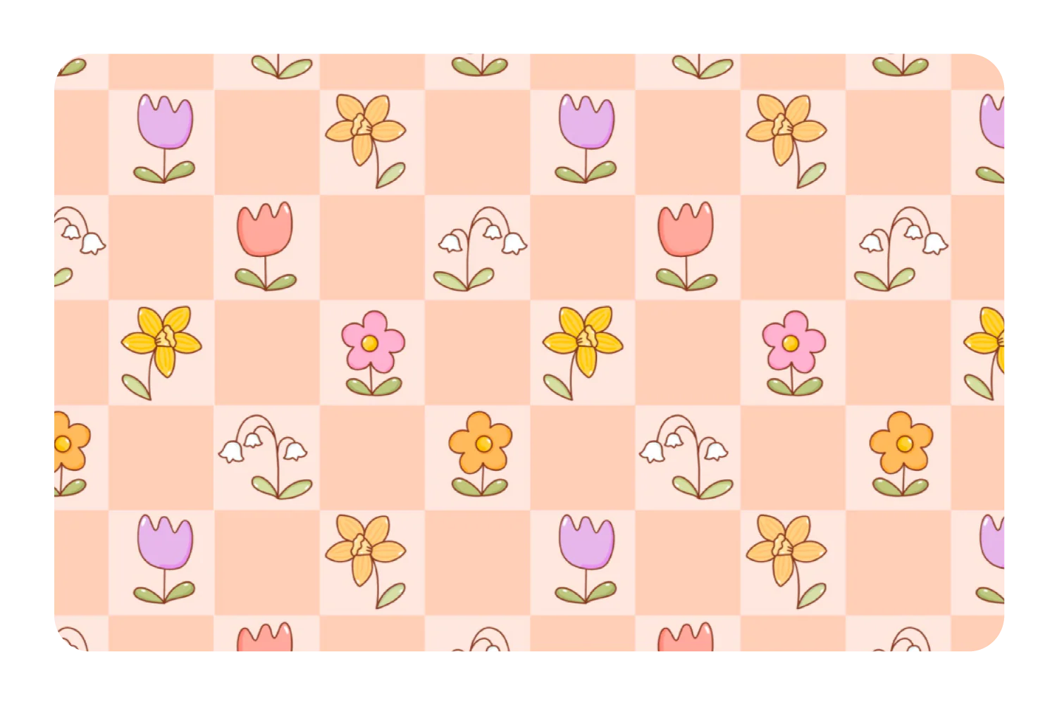 Checkered Flowers