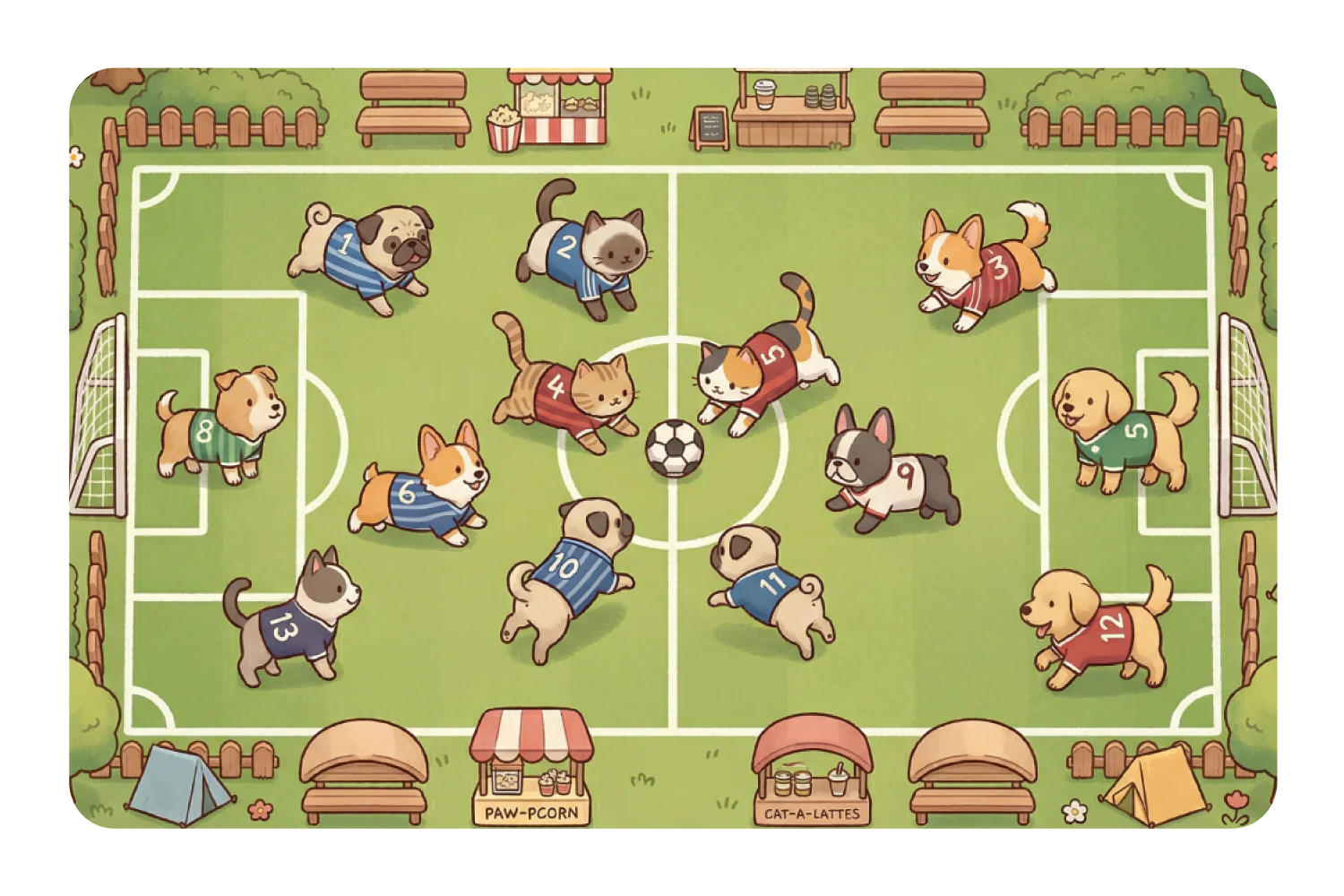 Cozy Soccer Match
