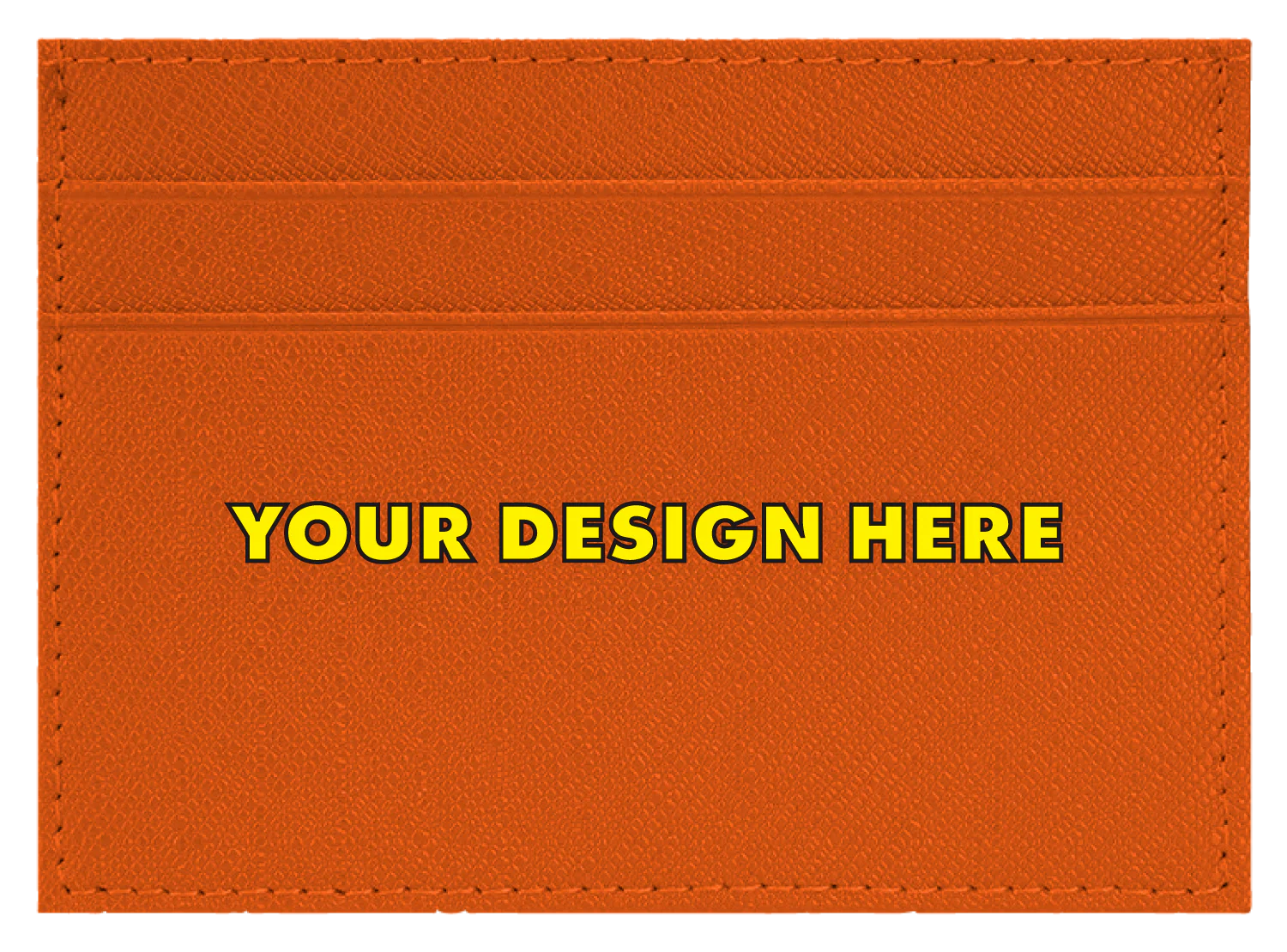 Create Your Own - Leather Wallet (Orange)