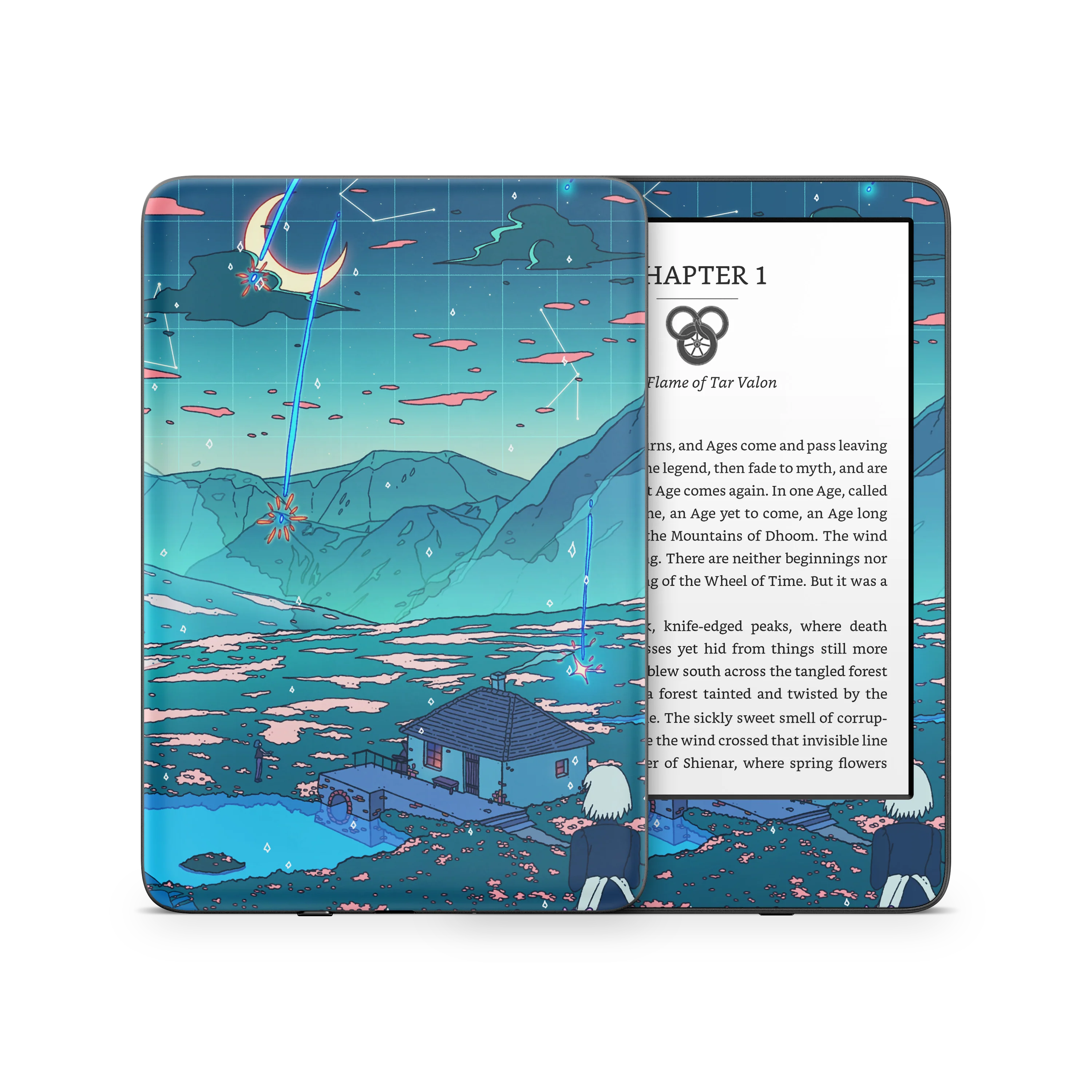 Crystal Shower Kindle Skin