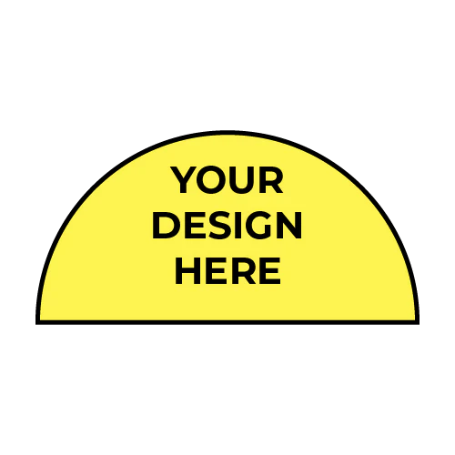 Custom Decal - Half Circle (Medium ~ 6" / 15cm)