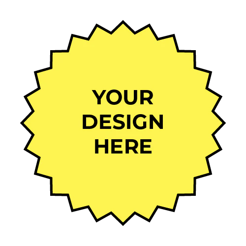 Custom Decal - Zigzag Circle (Medium ~ 6" / 15cm)
