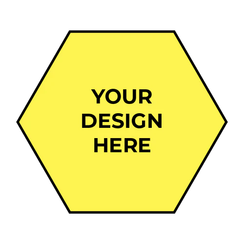 Custom Decal - Hexagon (Medium ~ 6" / 15cm)