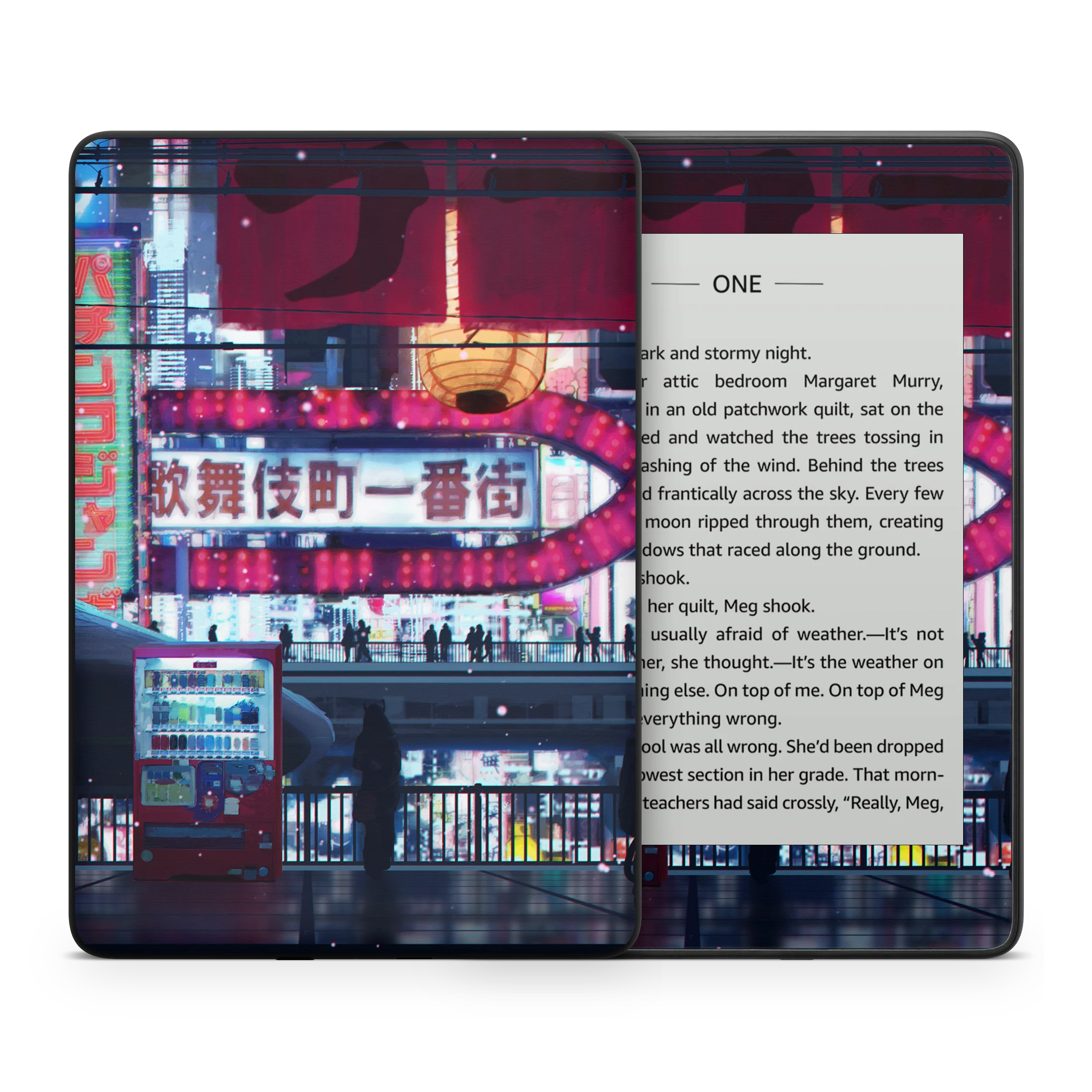 Cyberpunk Streets Kindle Skin - Image 6