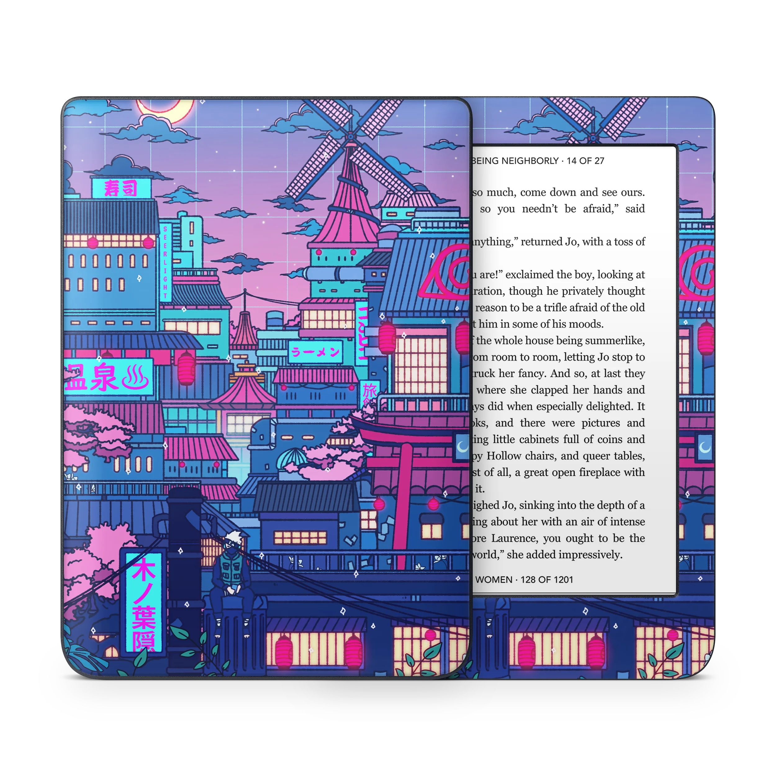 Cyberpunk Village Kobo Skin - Image 4