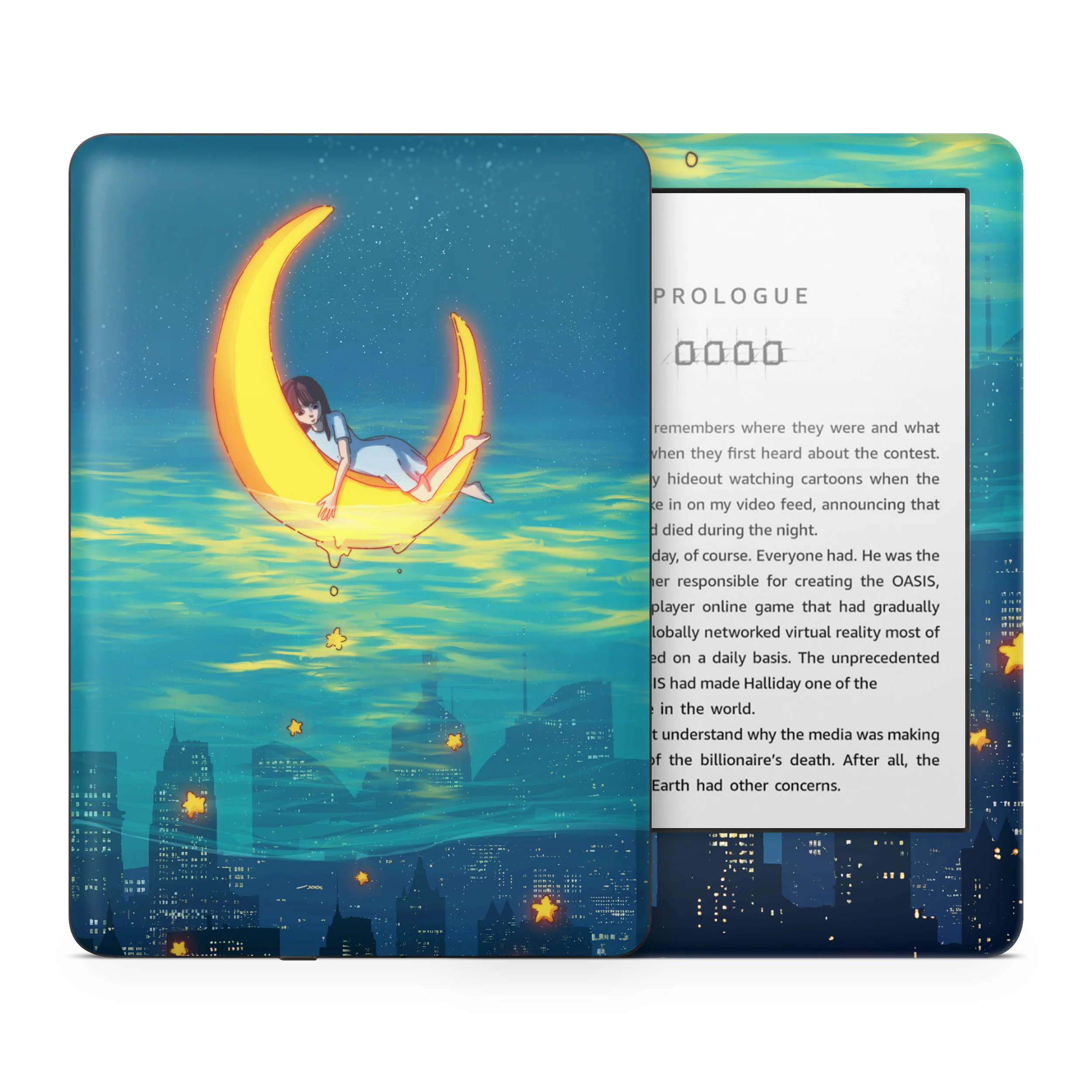 Girl on the Moon Kindle Skin - Image 2