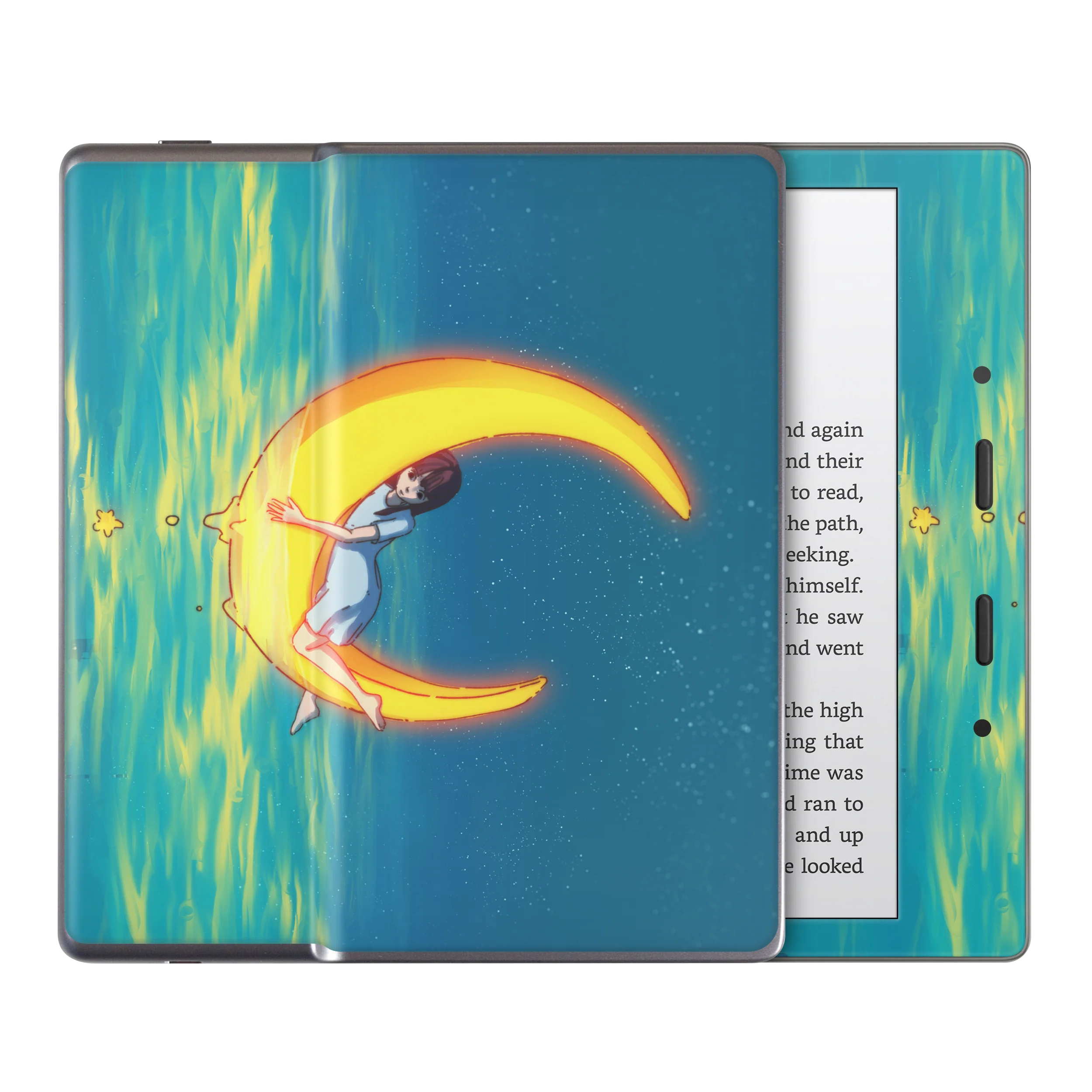 Girl on the Moon Kindle Skin - Image 4