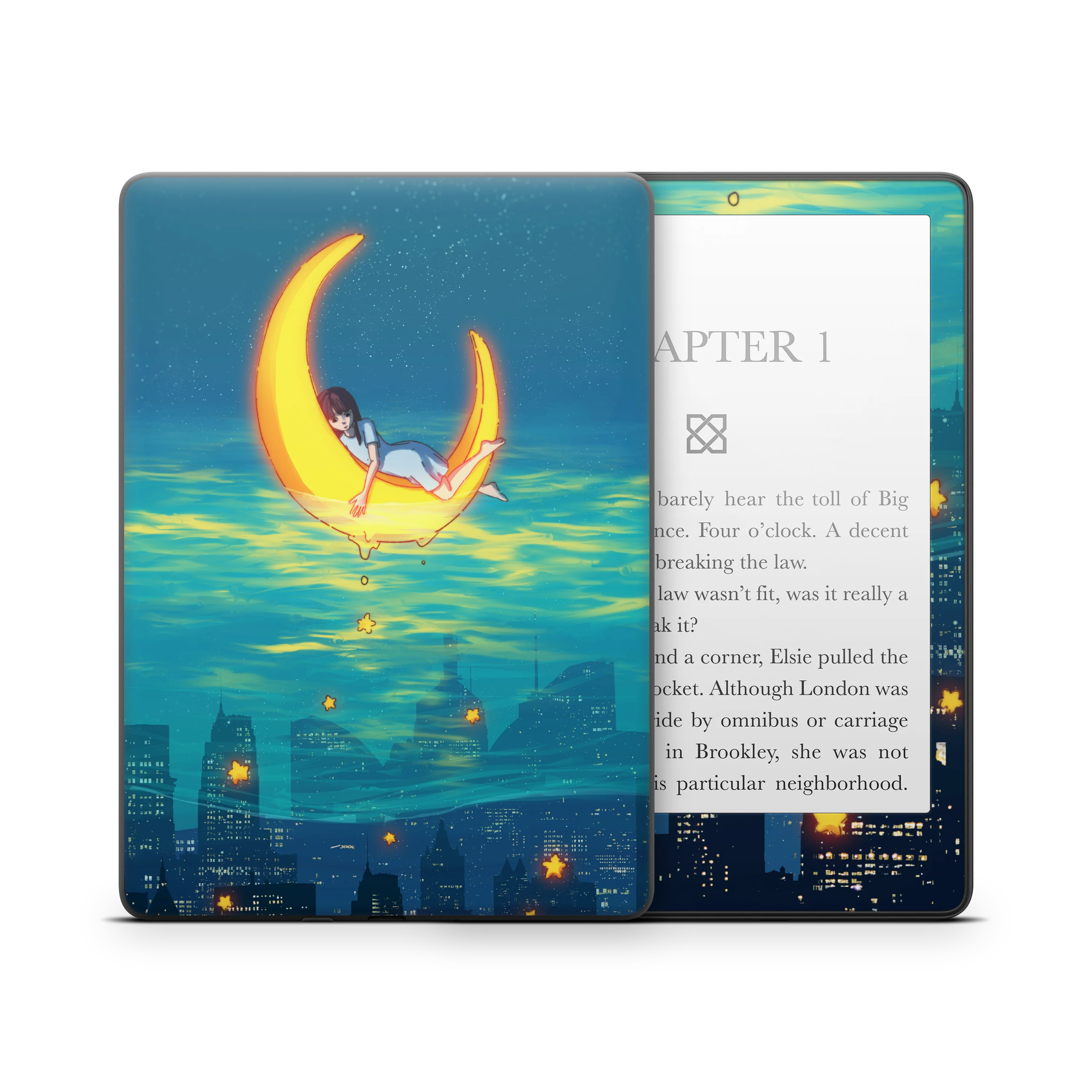 Girl on the Moon Kindle Skin - Image 5