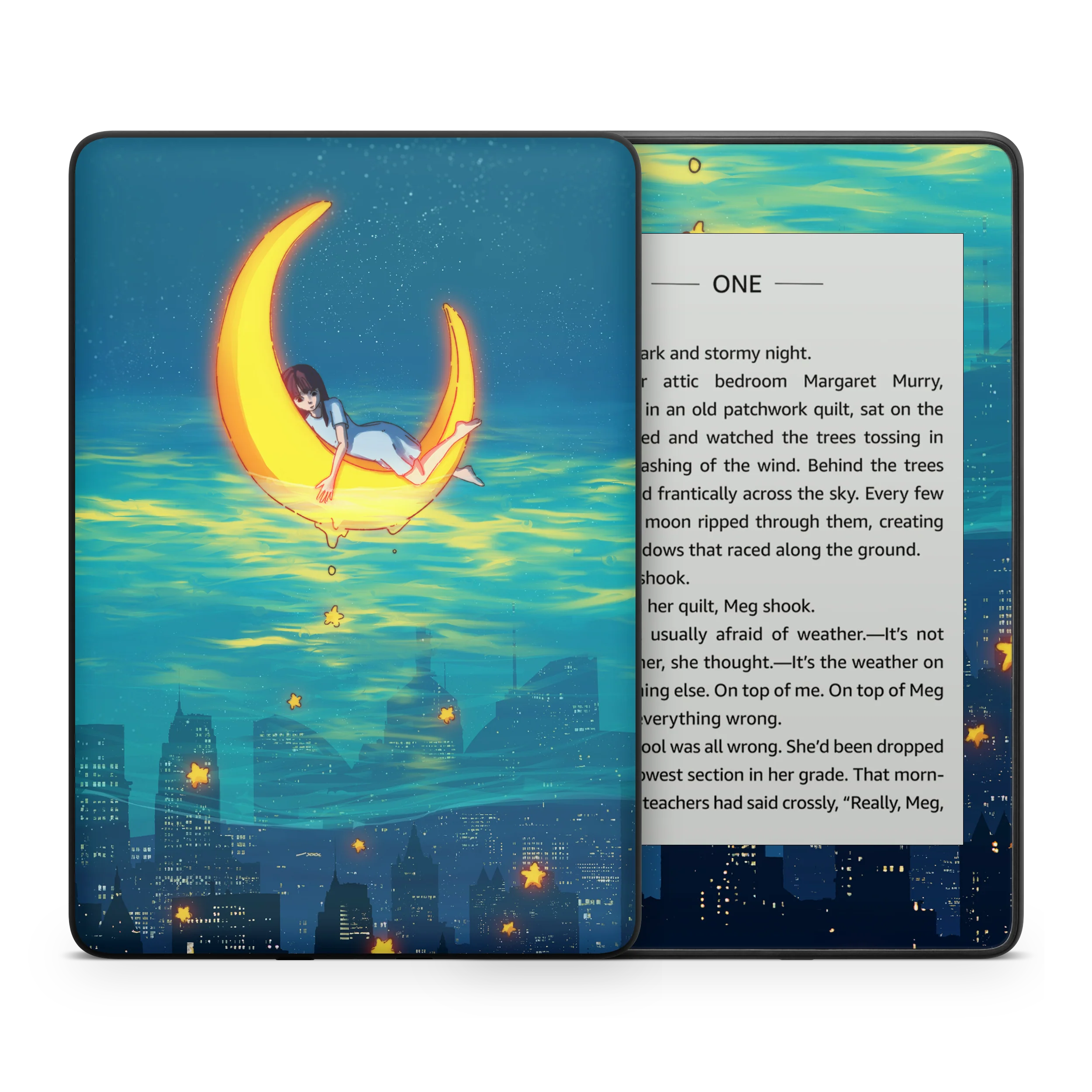 Girl on the Moon Kindle Skin - Image 6