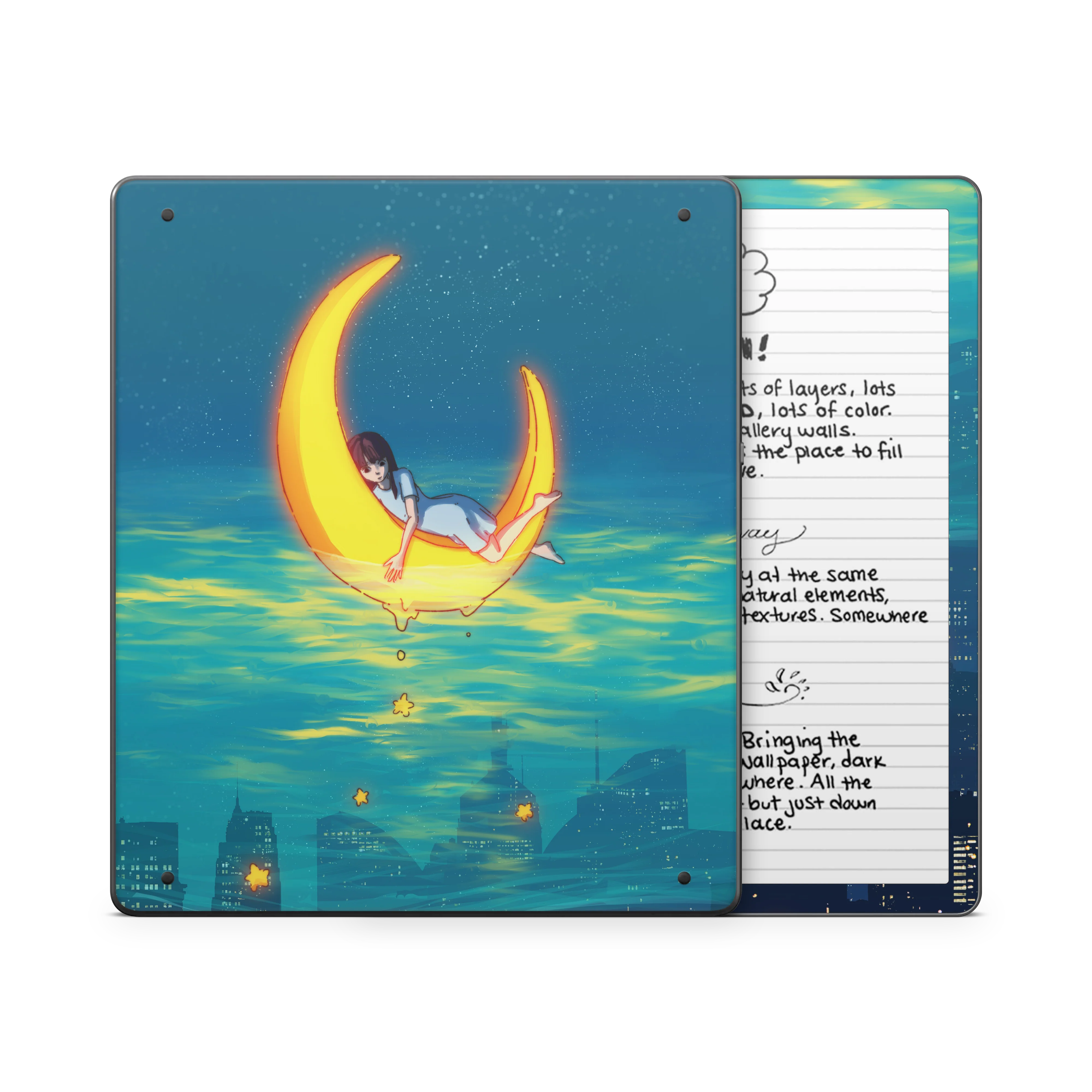 Girl on the Moon Kindle Skin - Image 7