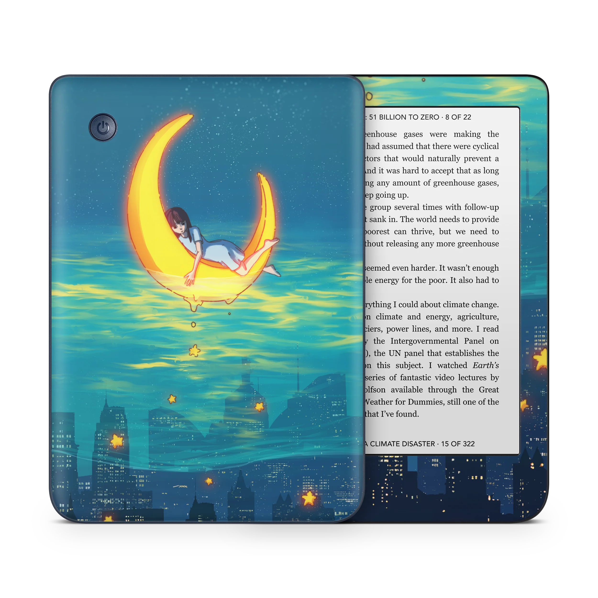 Girl on the Moon Kobo Skin