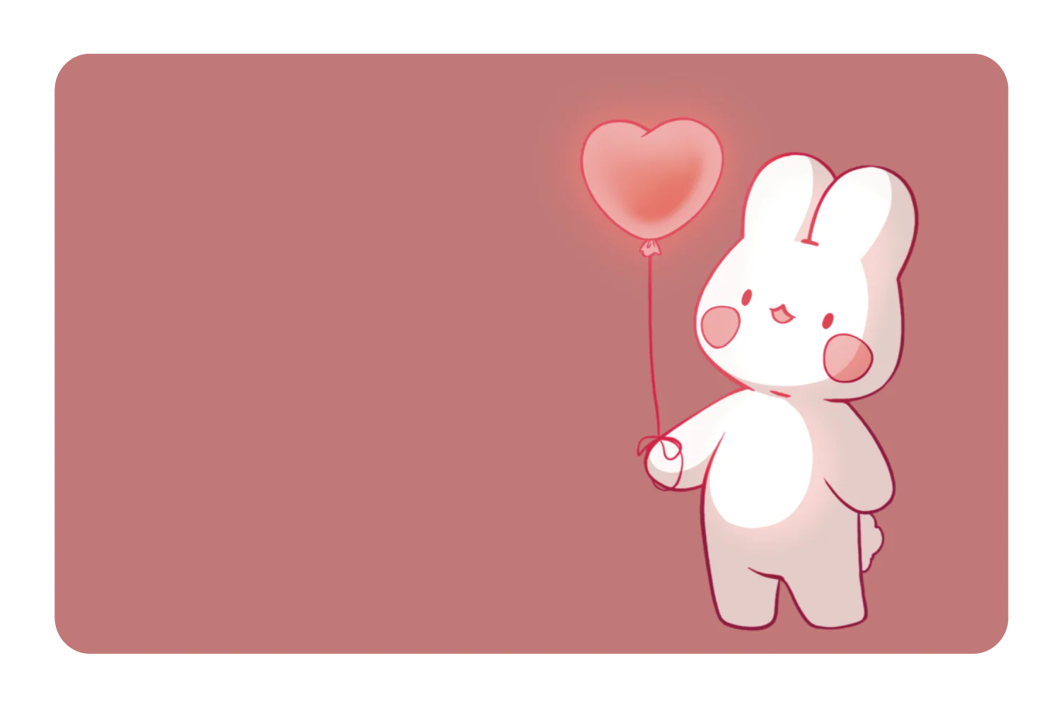 Heart Balloon Bunny