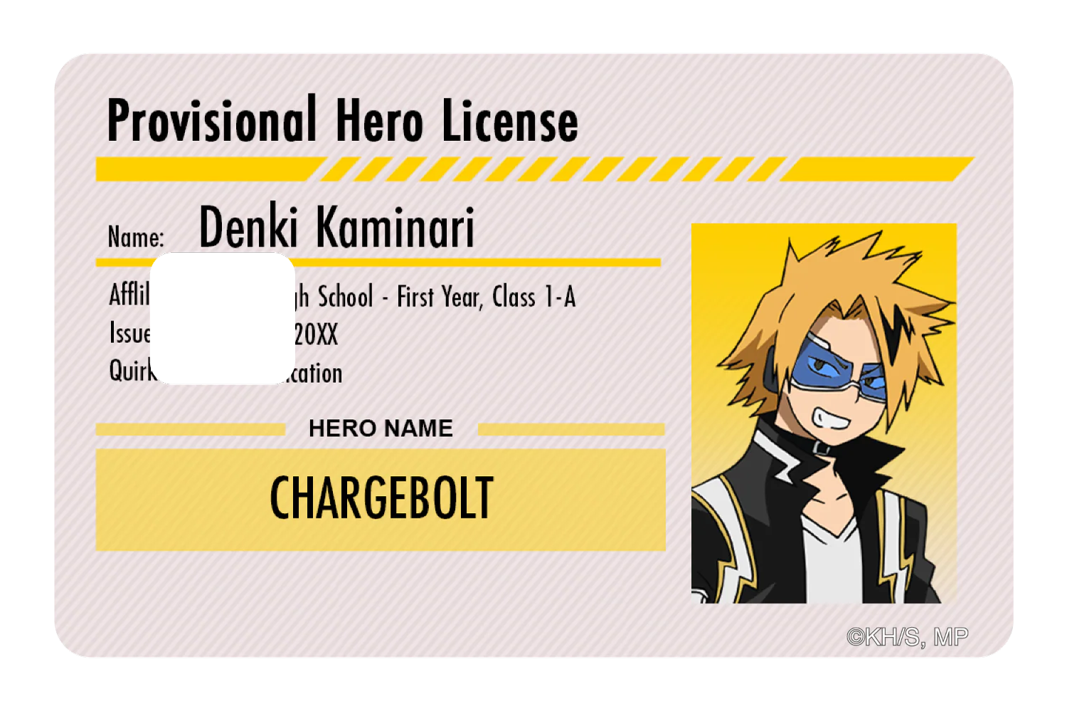 Hero License - Denki Kaminari - Image 3