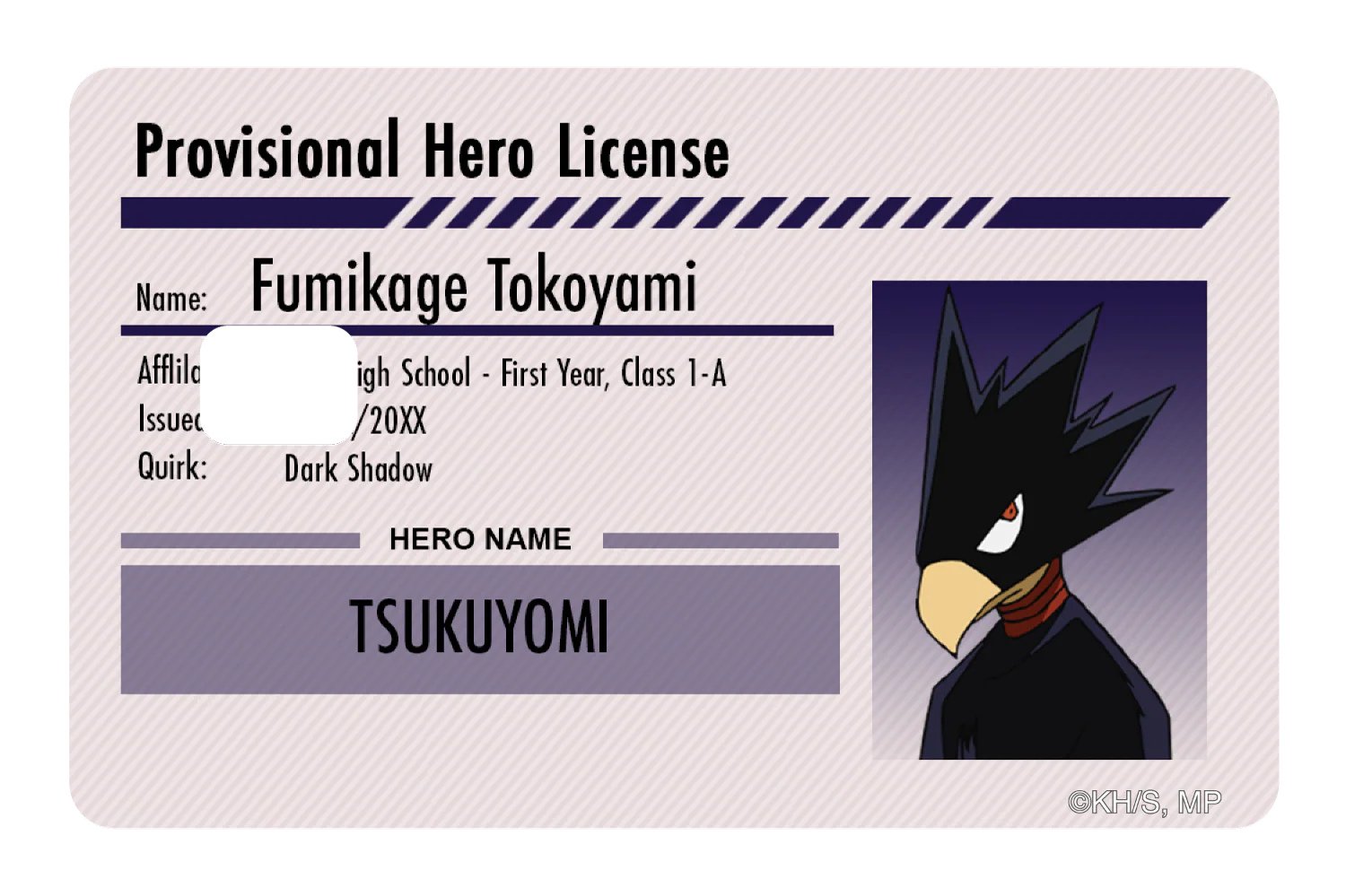Hero License - Fumikage Tokoyami - Image 2